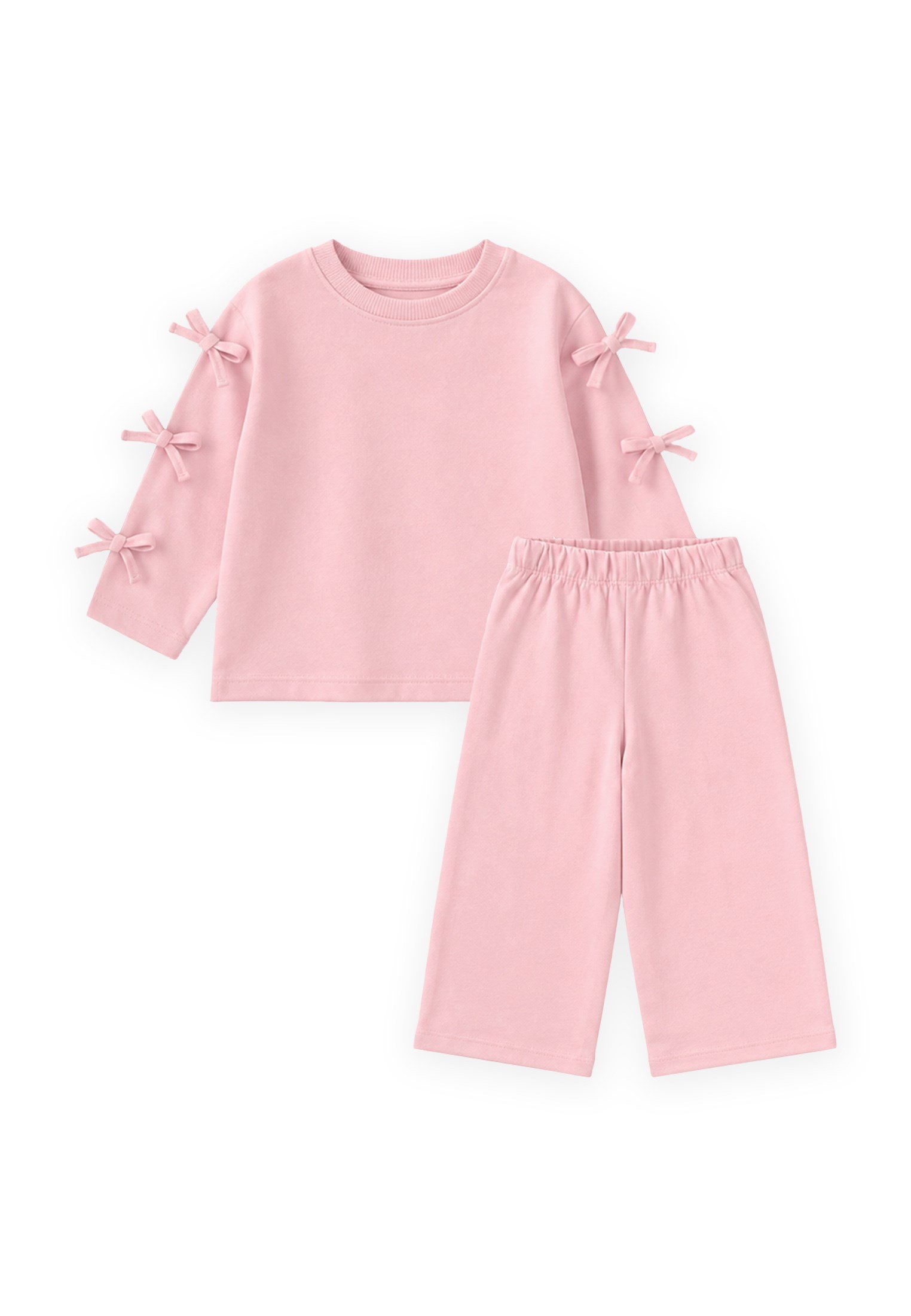 CigitMevsimlik Sweatshirt Takım 2-8 Yaş PUDRA PEMBE
