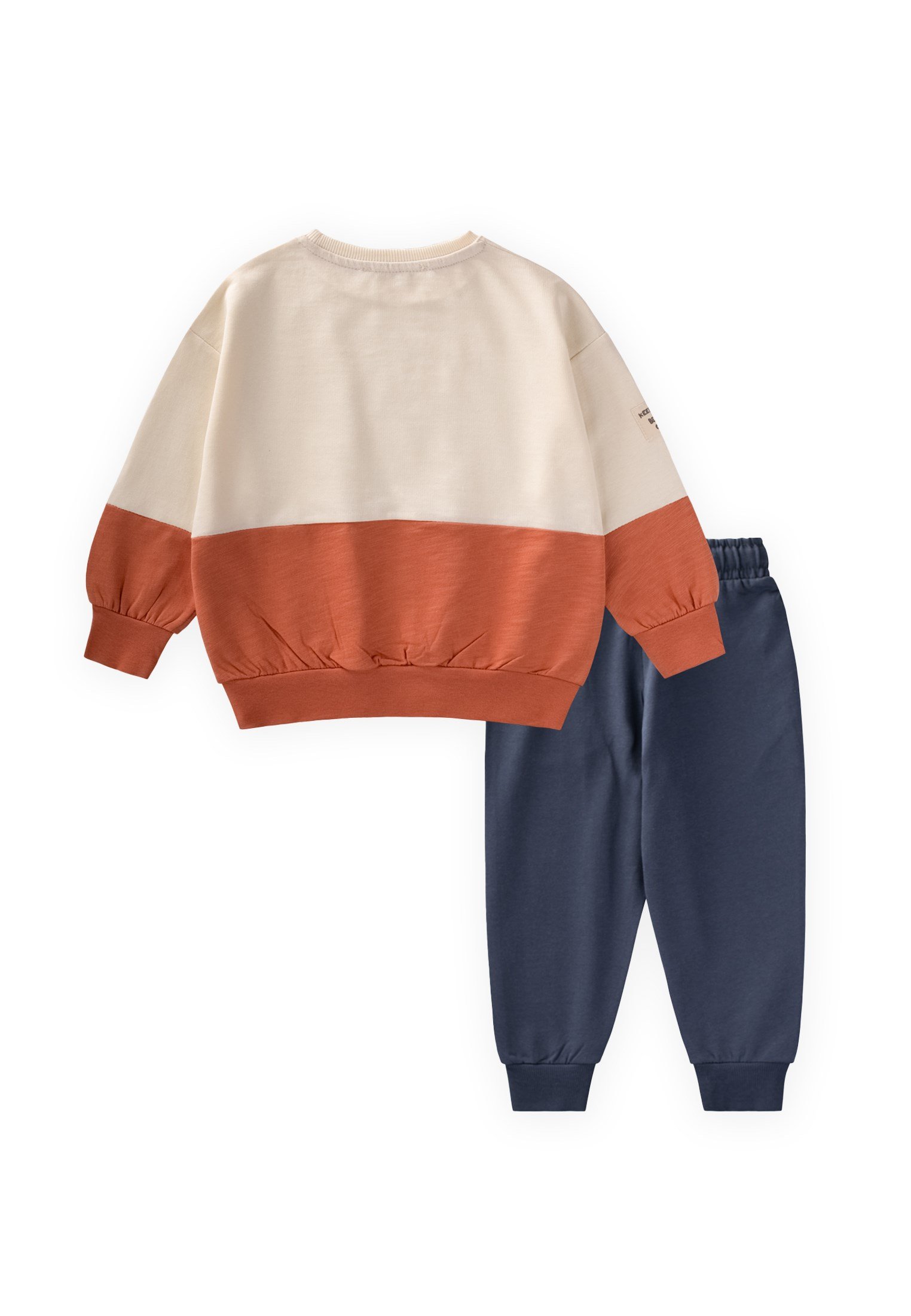 CigitGarnili Sweatshirt Takım 8-12 Yaş EKRU LACİVERT