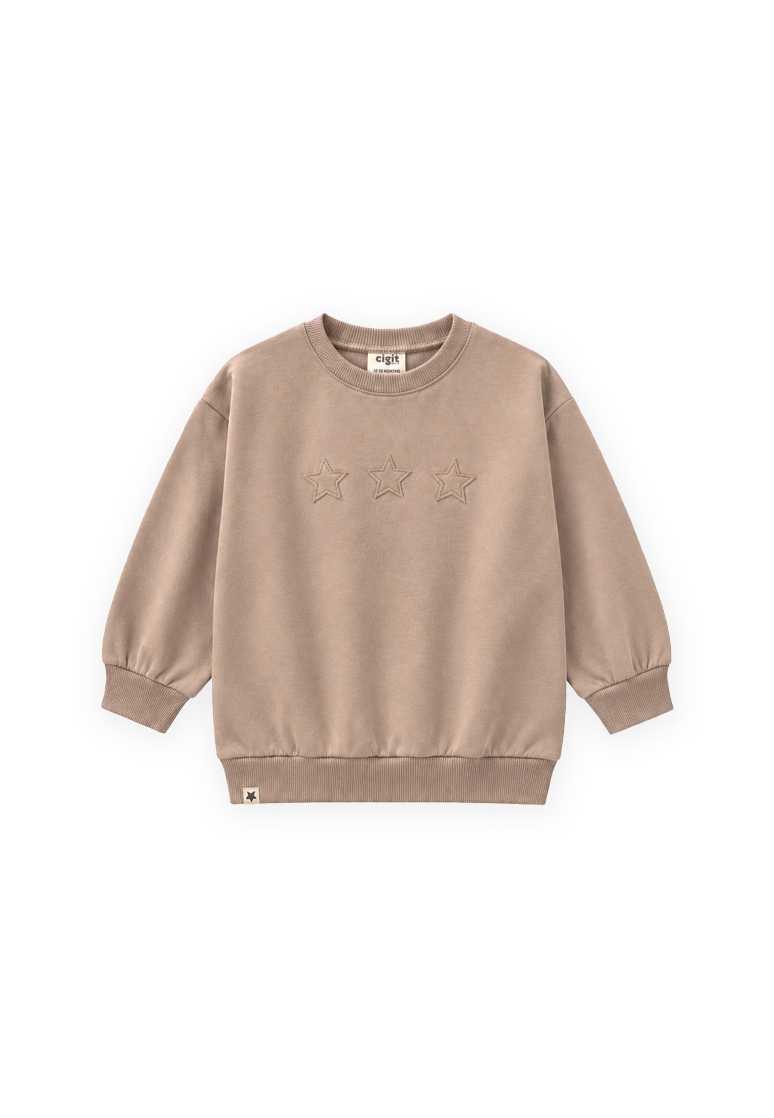 CigitMevsimlik Sweatshirt 1-7 Yaş S VİZON