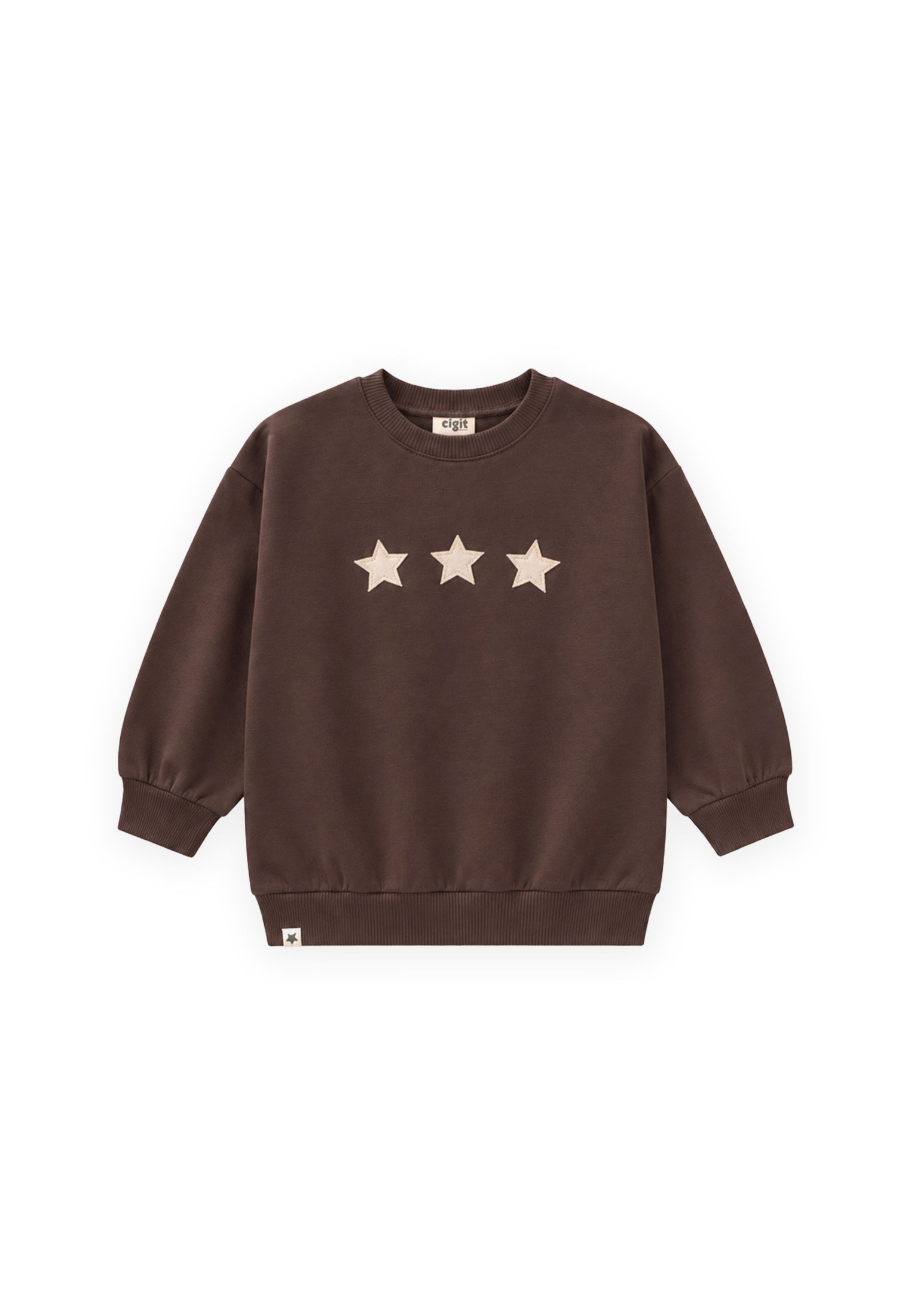 CigitMevsimlik Sweatshirt 1-7 Yaş KAHVERENGİ
