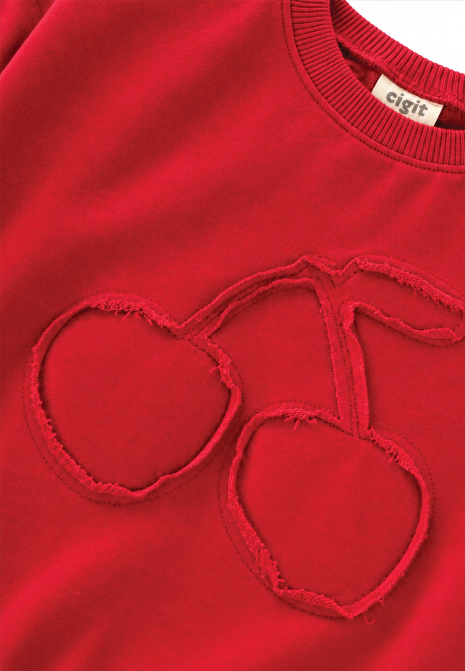 CigitMevsimlik Sweatshirt 1-7 Yaş KIRMIZI