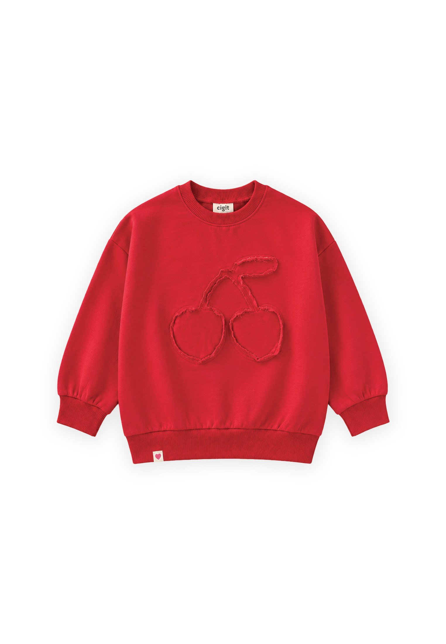 CigitMevsimlik Sweatshirt 1-7 Yaş KIRMIZI