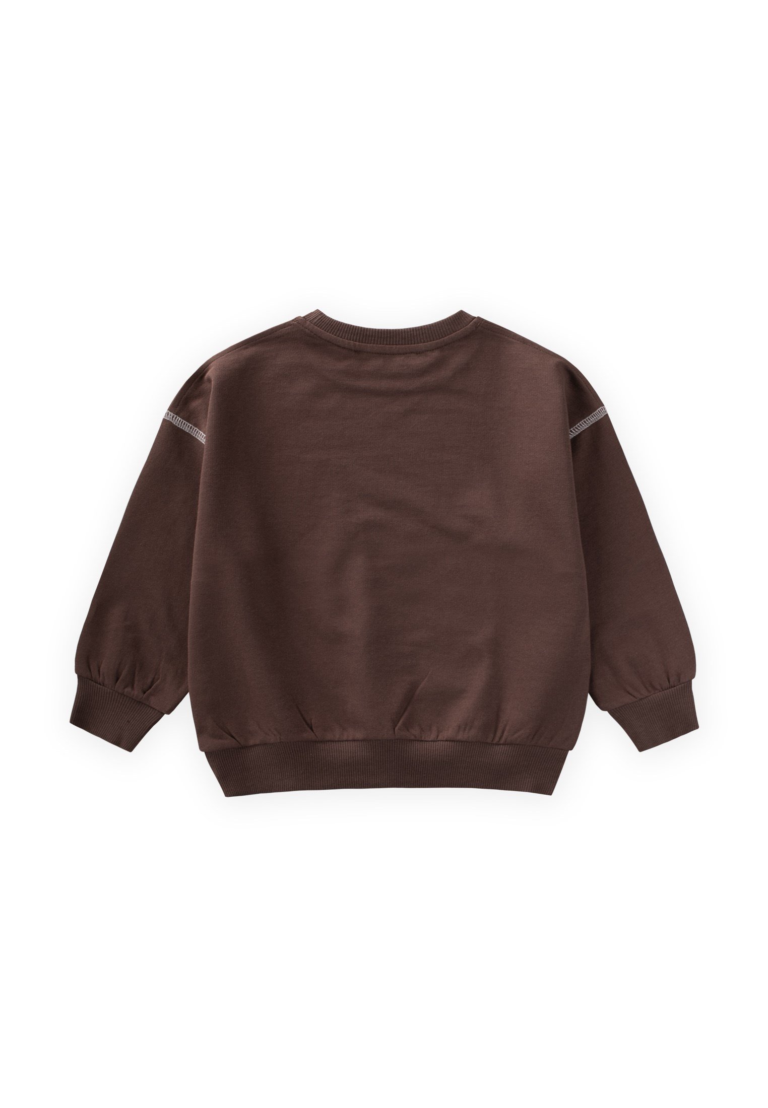 CigitKaryoka Detaylı Oversize Sweatshirt 2-8 Yaş KAHVERENGİ