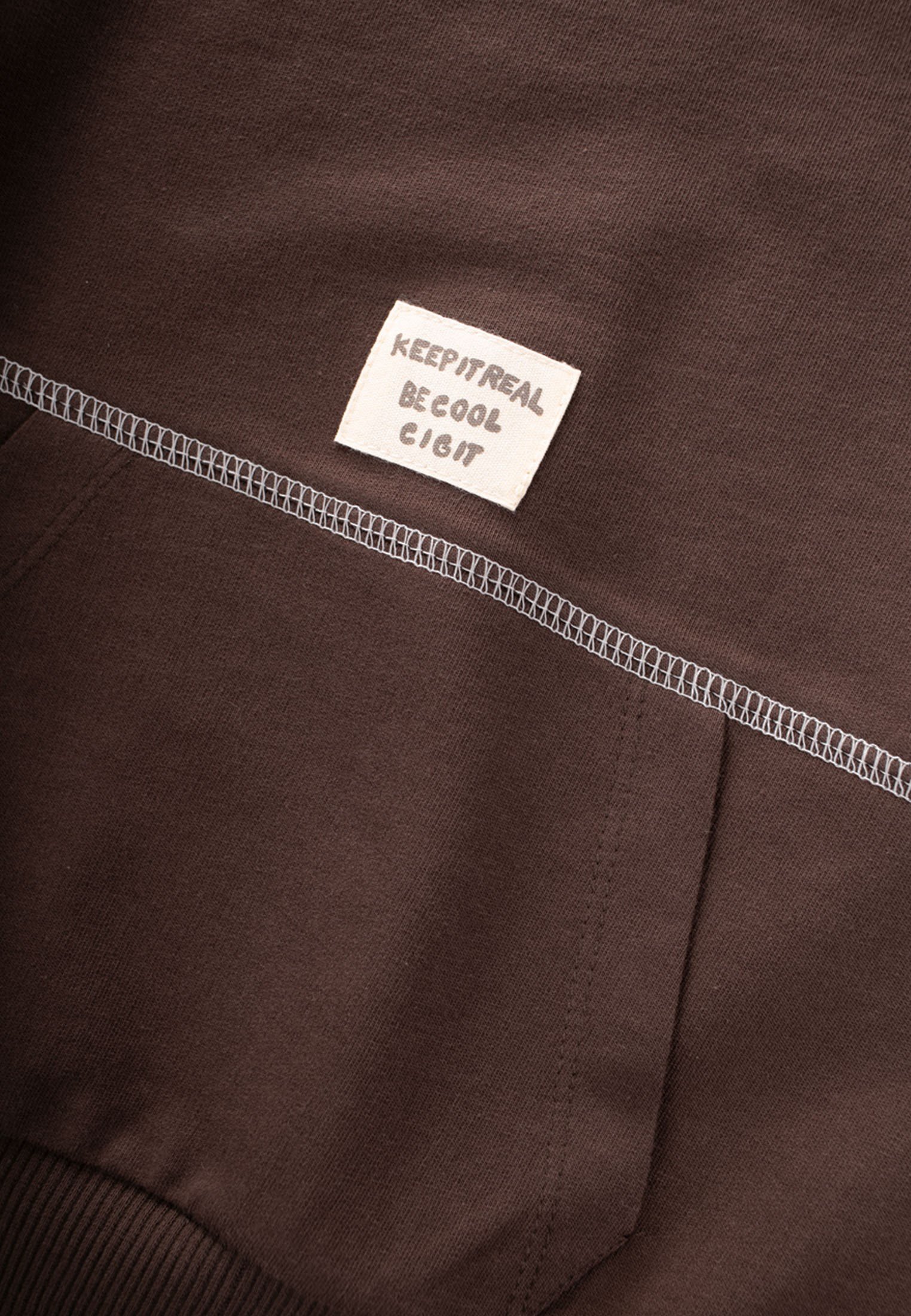 CigitKaryoka Detaylı Oversize Sweatshirt 2-8 Yaş KAHVERENGİ