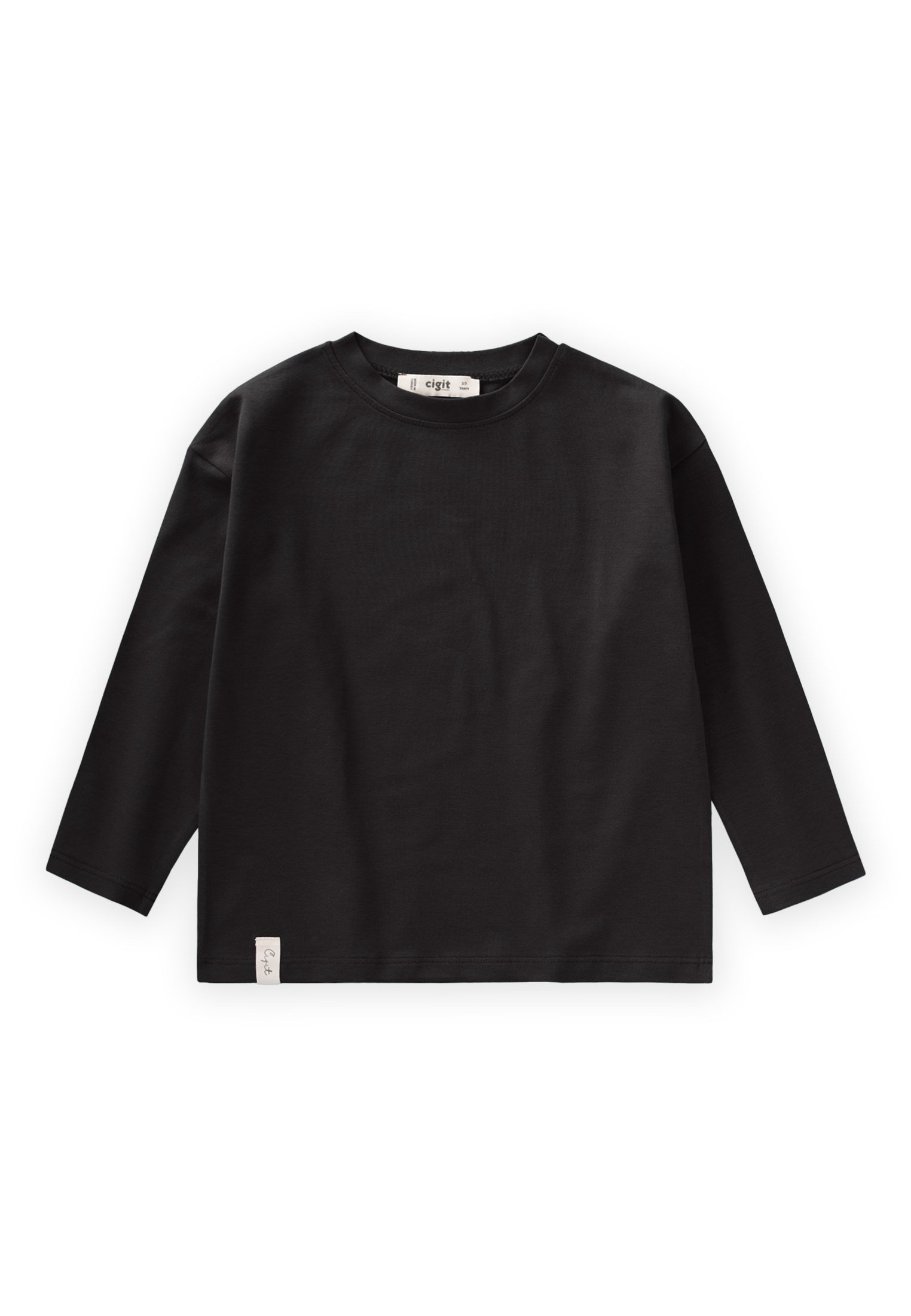 CigitMevsimlik Basic T-Shirt 8-12 Yaş SİYAH