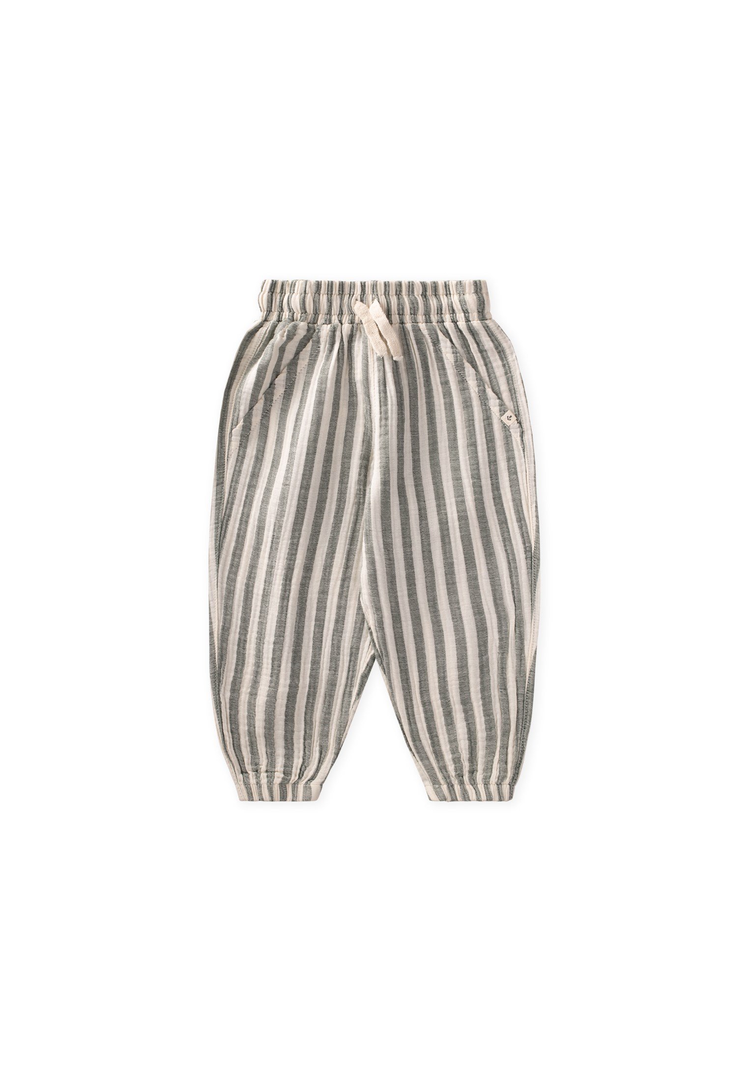 CigitMüslin Şalvar Pantolon 1-6 Yaş YEŞİL KLN ÇİZG