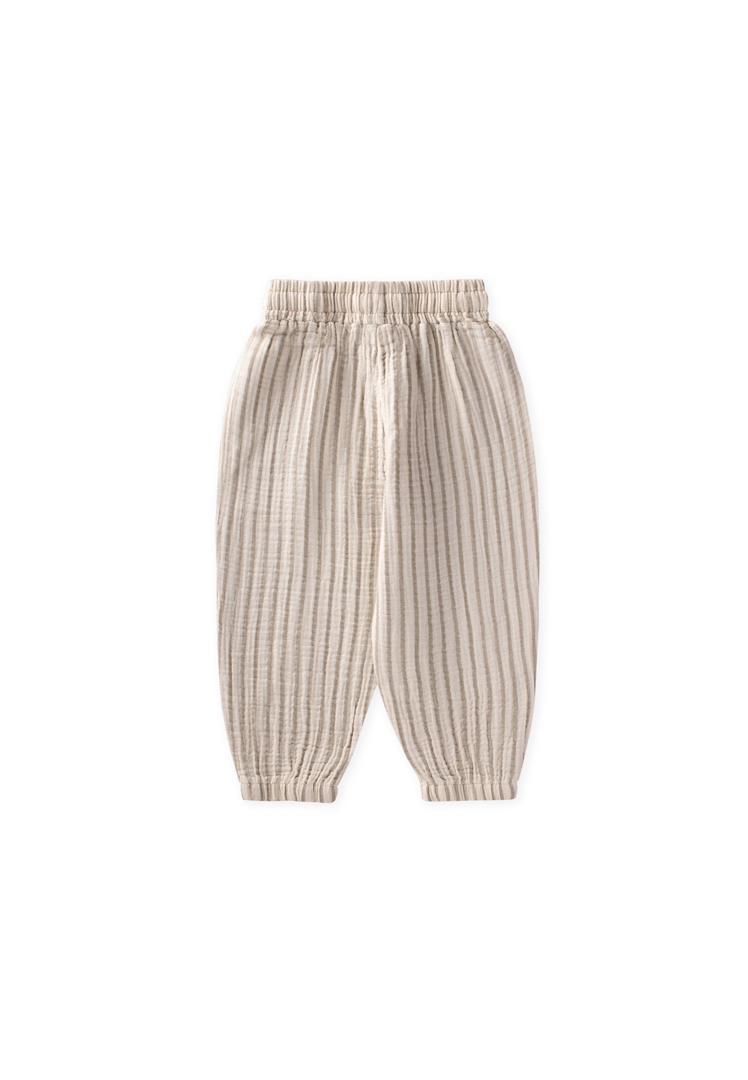 CigitMüslin Şalvar Pantolon 1-6 Yaş A GRİ ÇİZGİLİ