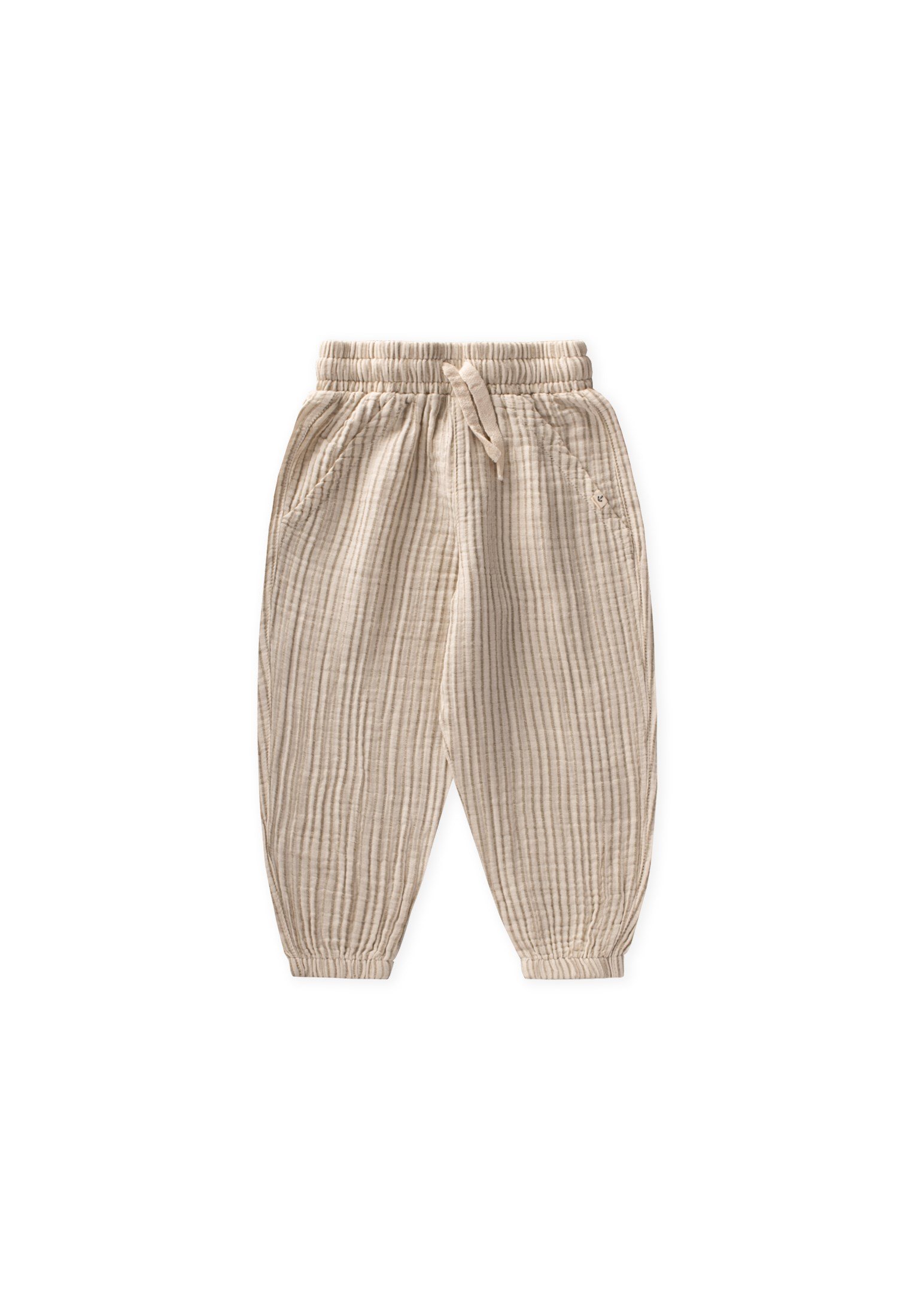 CigitMüslin Şalvar Pantolon 1-6 Yaş SOFT YEŞİL ÇİZGİLİ