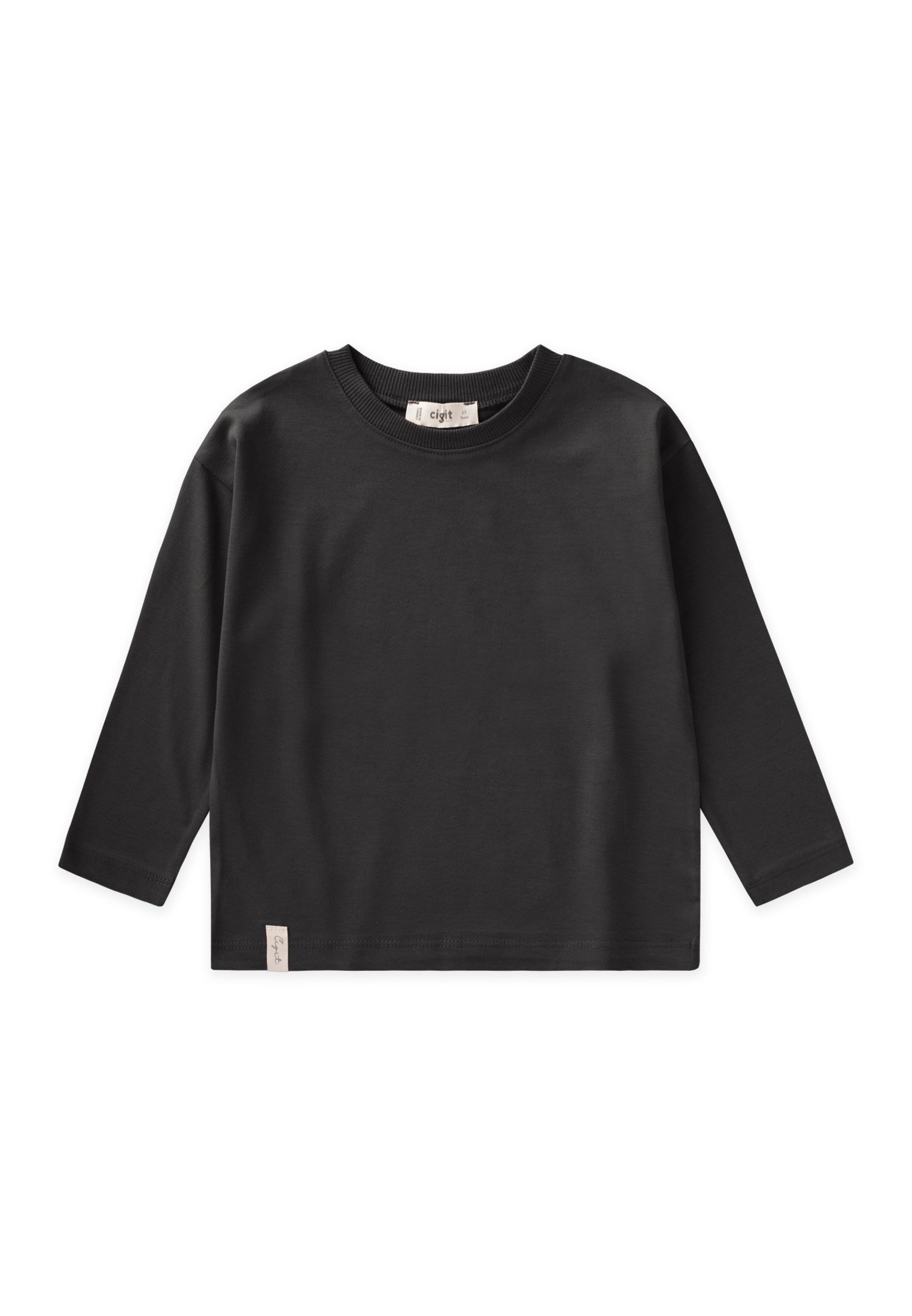 CigitMevsimlik Basic T-Shirt 8-12 Yaş SİYAH