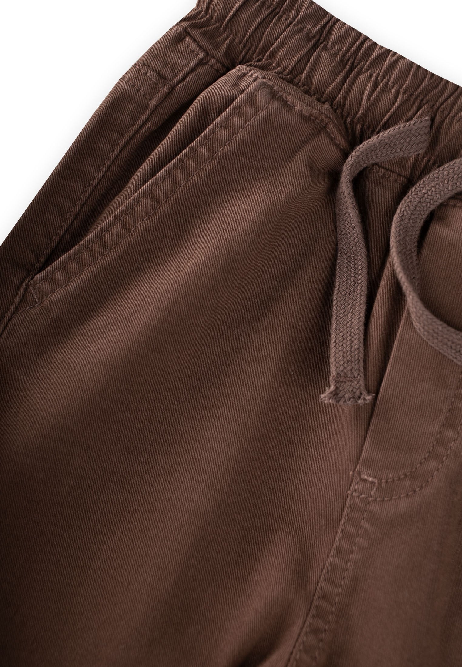 CigitGabardin Parçalı Pantolon 2-12 Yaş KAHVERENGİ