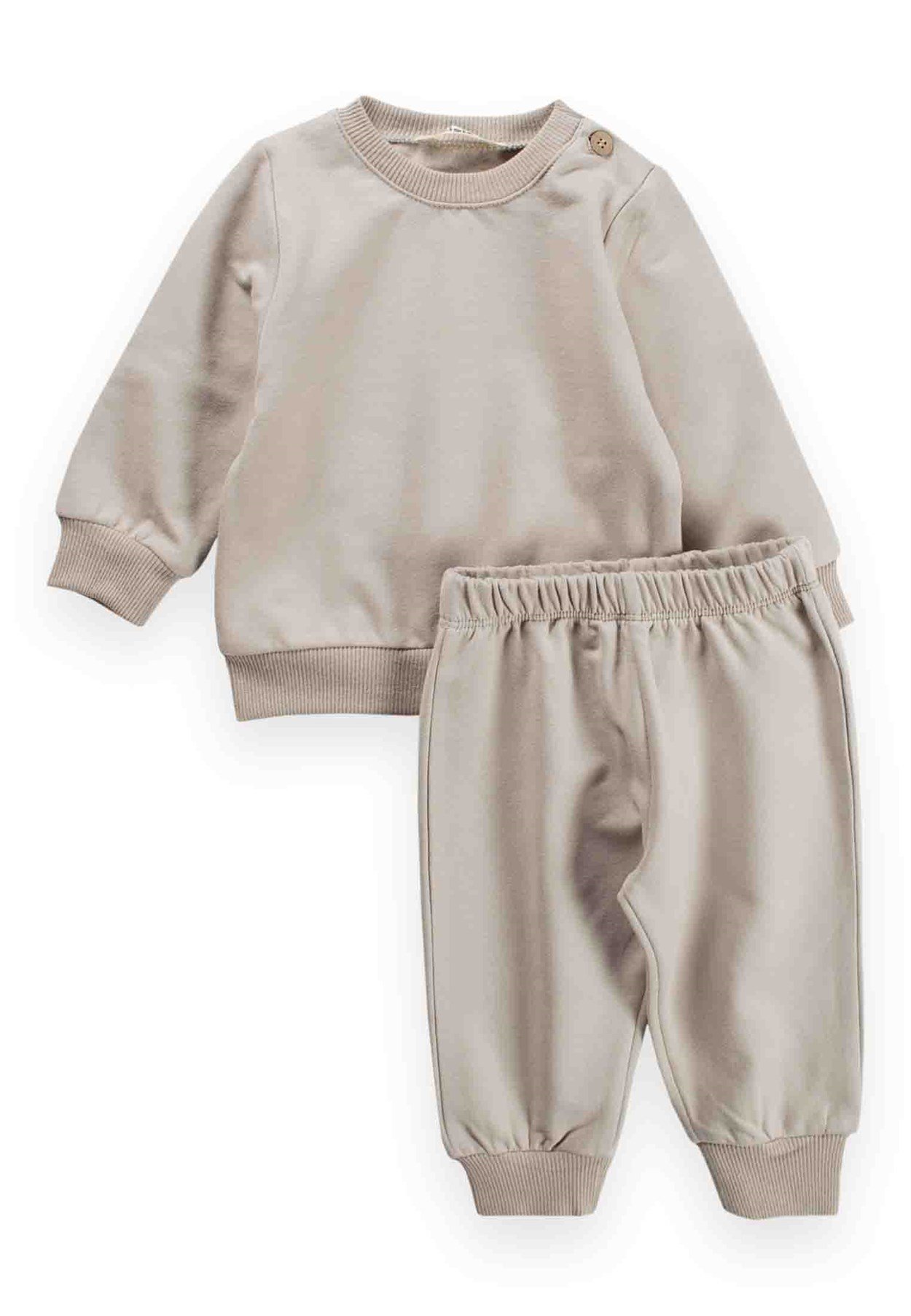 80968 - 5021CigitBasıc Sweat 0-3 Yaş BEJ 
