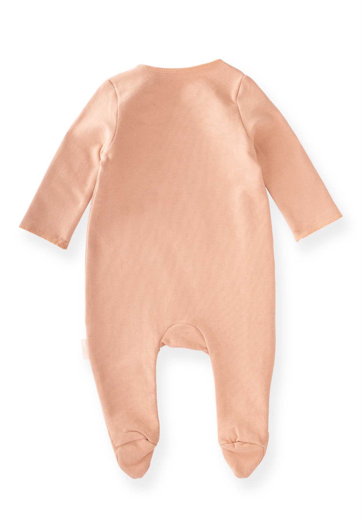 80994 - 5057CigitRain And Sunshıne Nakışlı Ayaklı Tulum 0-1 Yaş PEMBE 
