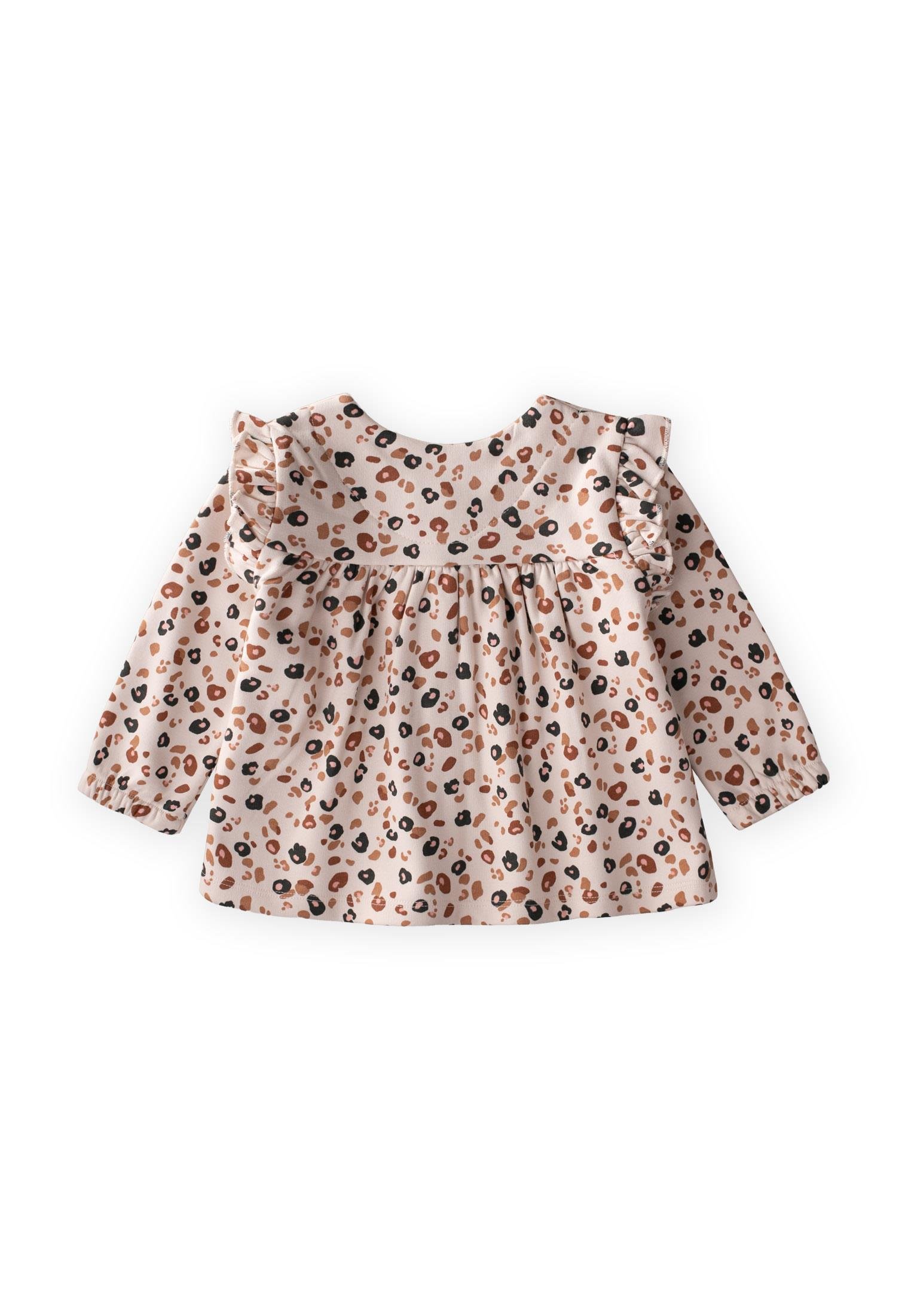 CigitOversize Desenli Hırka 1-5 Yaş TAŞ