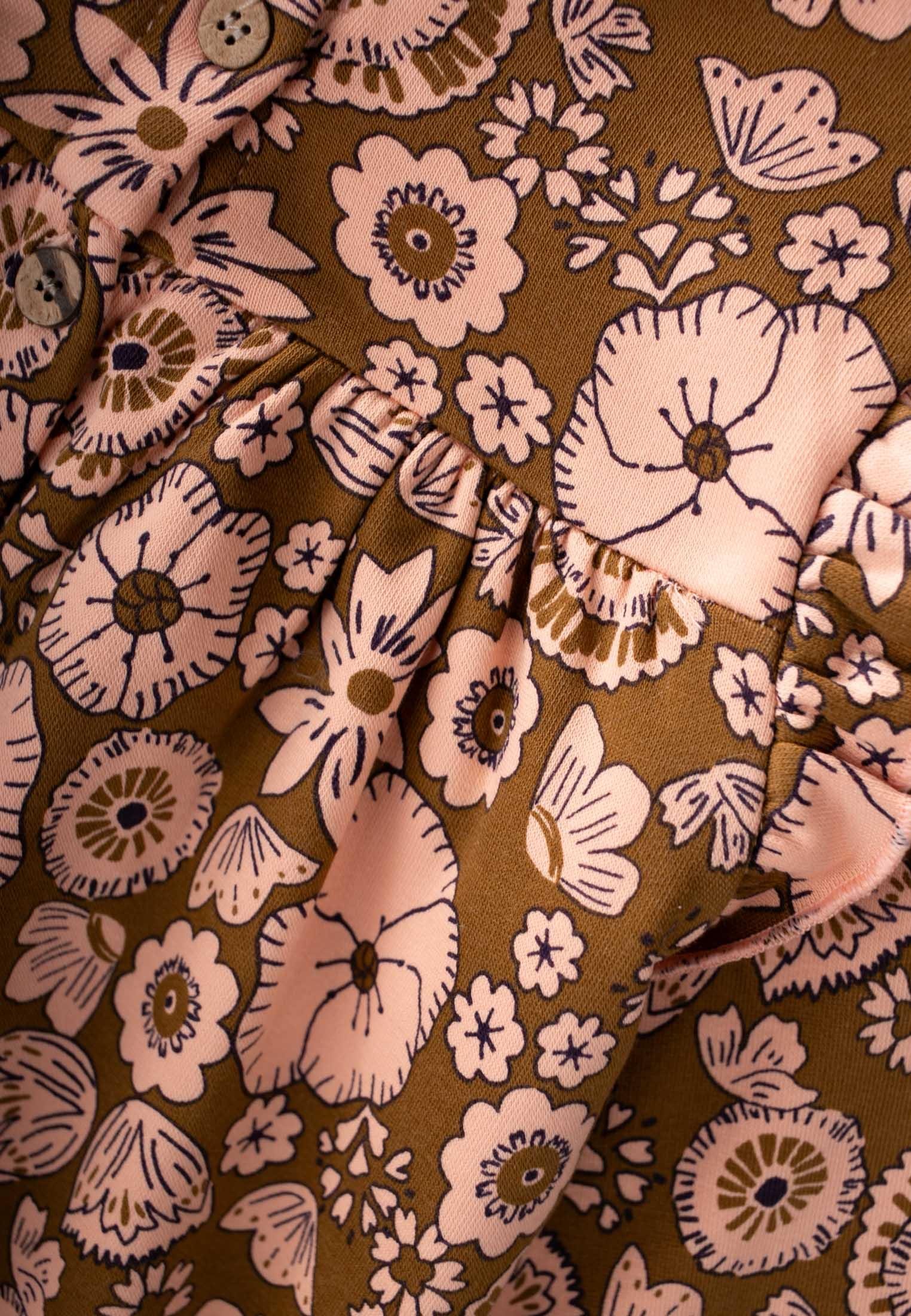 CigitOversize Desenli Hırka 1-5 Yaş YEŞİL