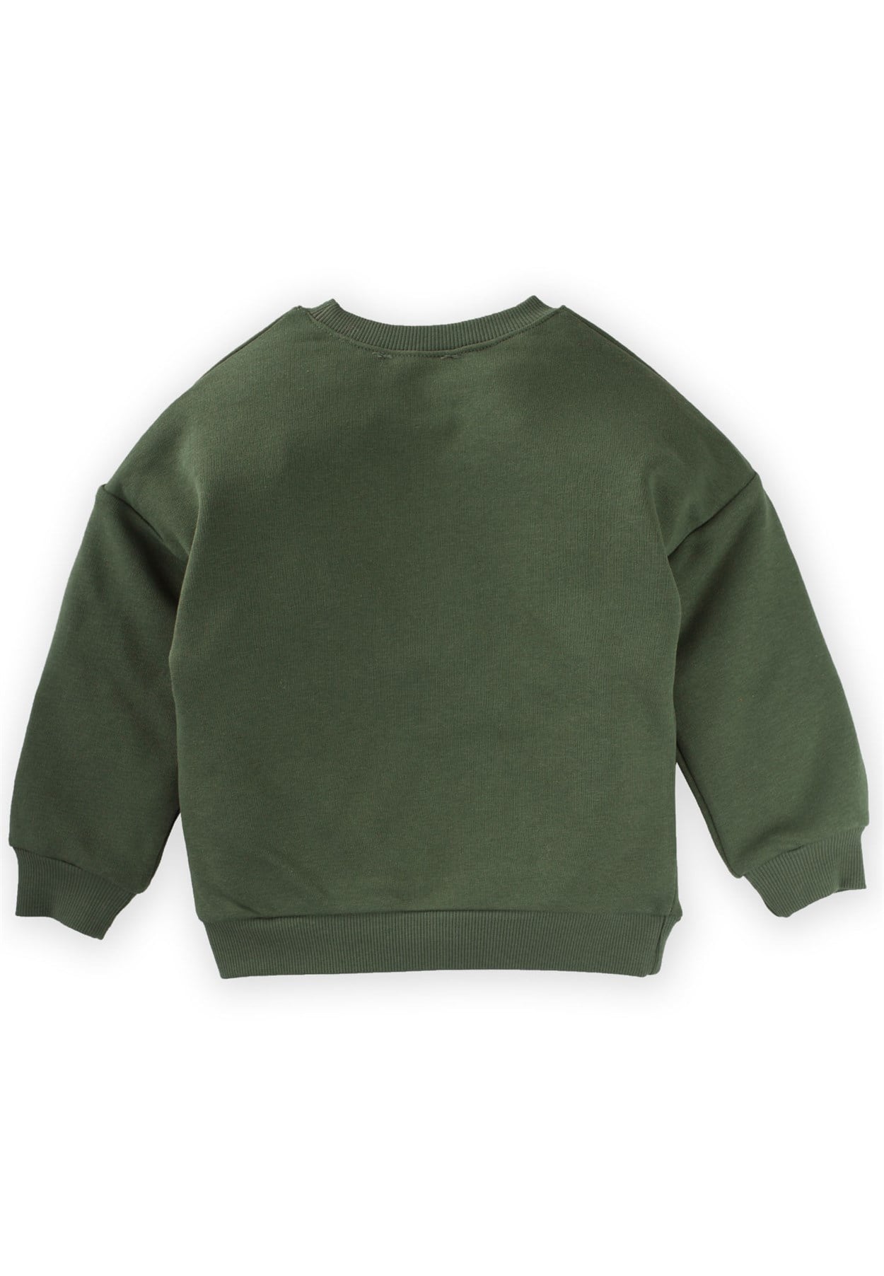 81046 - 5026CigitAyı Aplikeli Sweatshırt 3-9 Yaş HAKİ YEŞİL