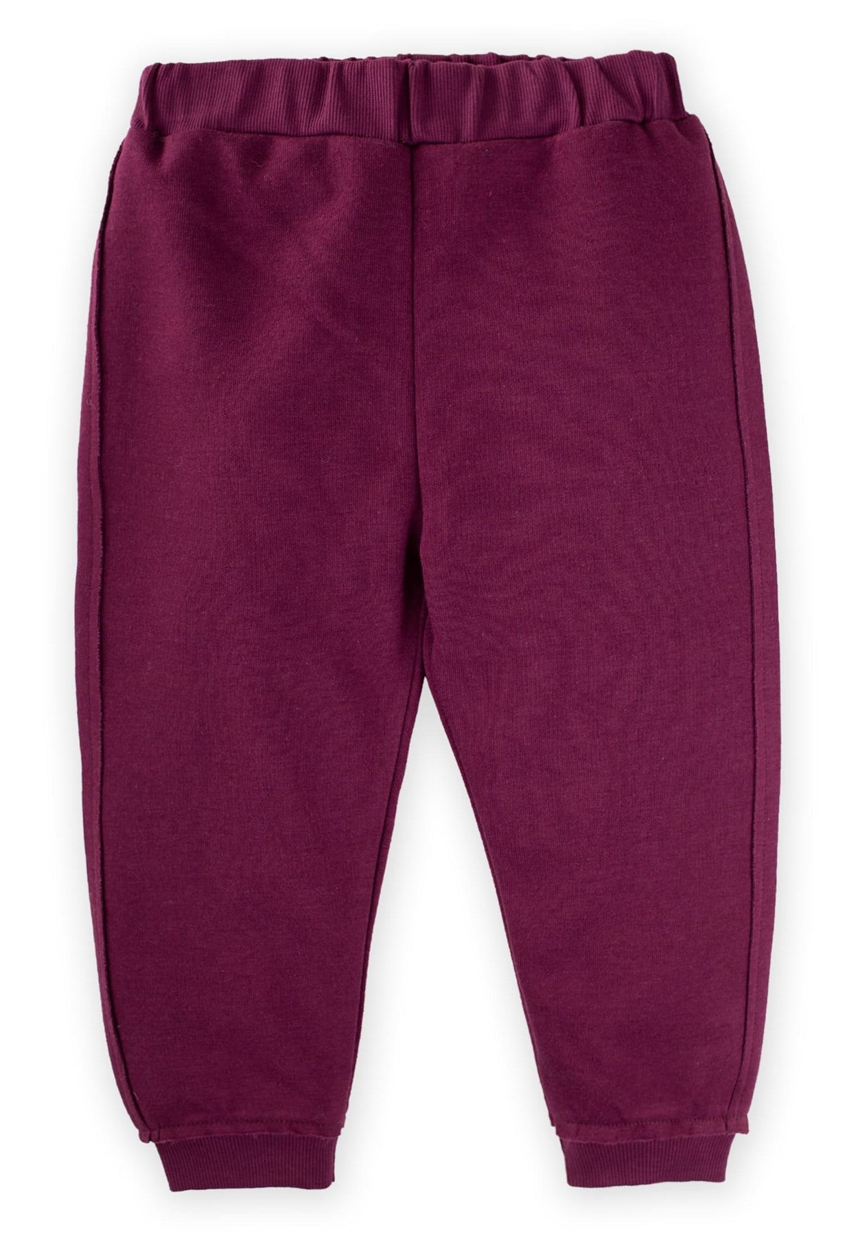 81053 - 5052CigitDikiş Detaylı Basic Eşofman 3-8 Yaş BORDO
