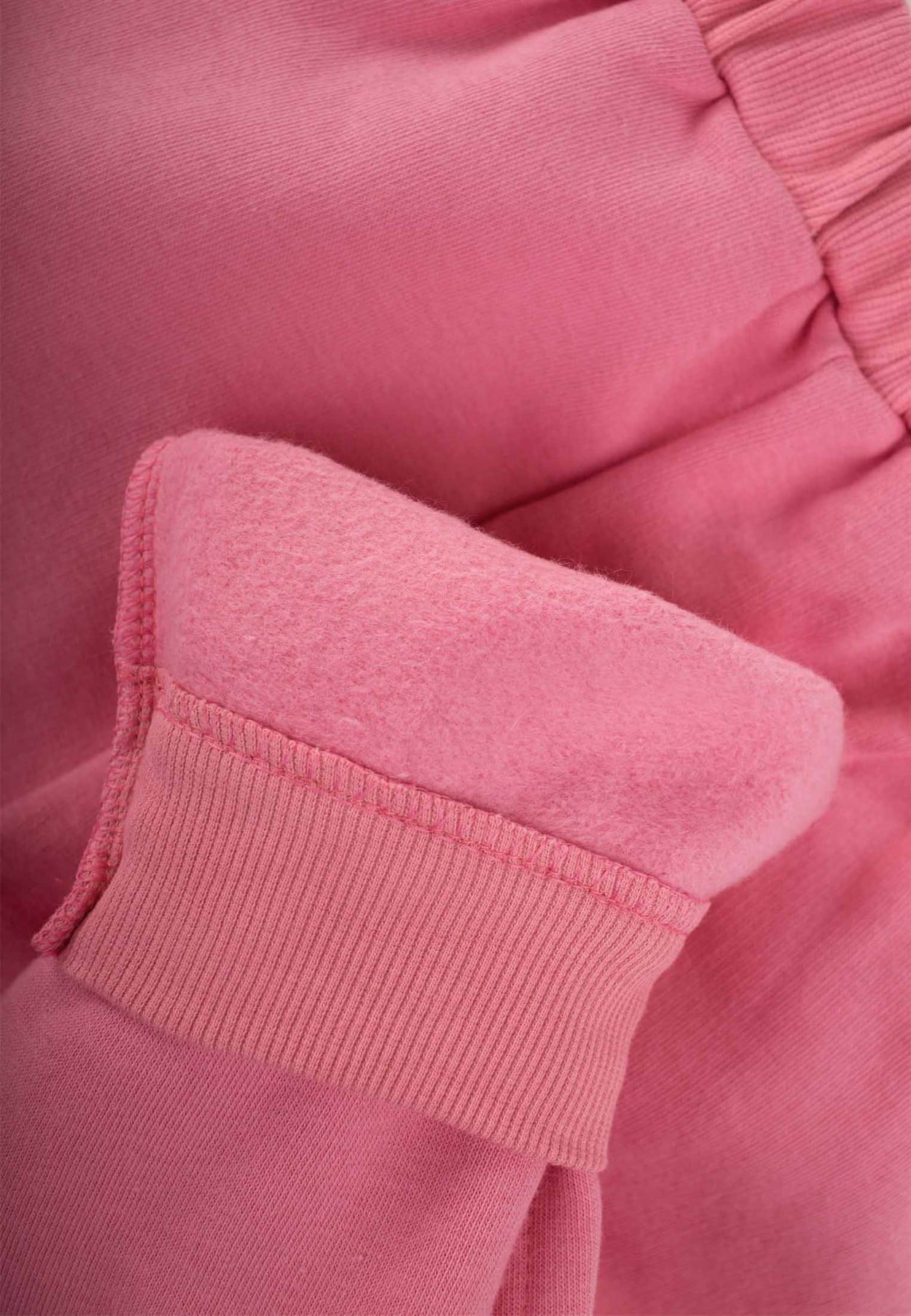 81053 - 5057CigitDikiş Detaylı Basic Eşofman 3-8 Yaş PEMBE