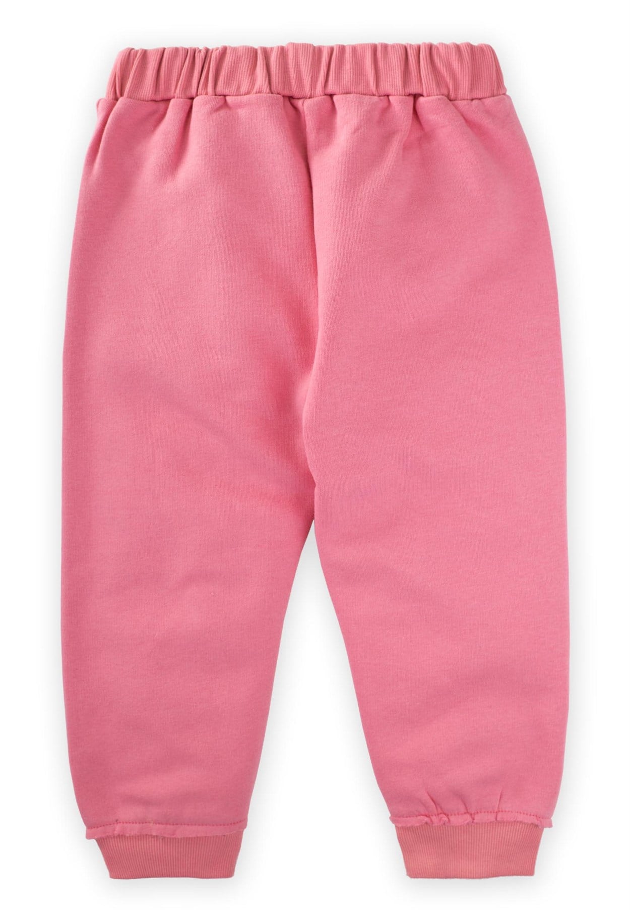 81053 - 5057CigitDikiş Detaylı Basic Eşofman 3-8 Yaş PEMBE