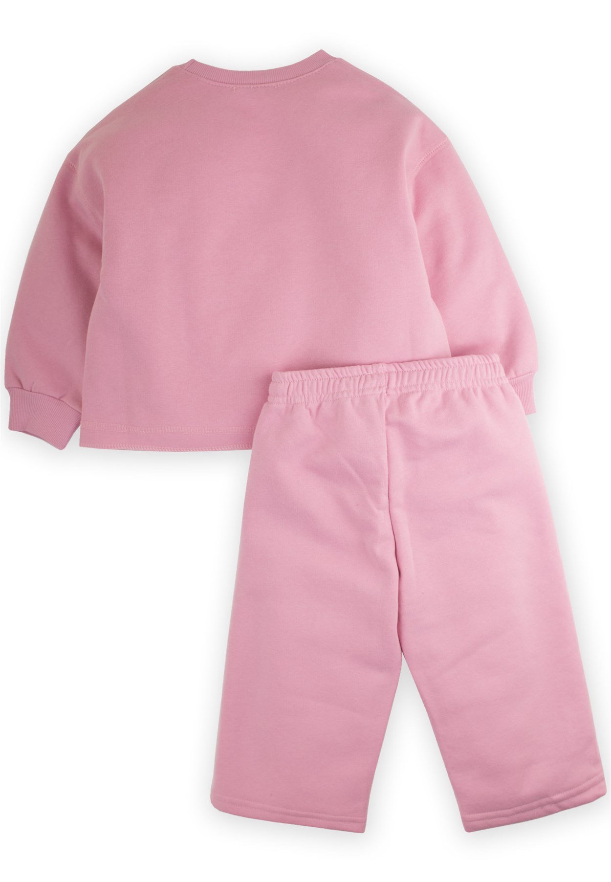 CigitGüneş Süzene Nakışlı Geniş Kesim Sweatshırt Takım 2-9 Yaş PEMBE