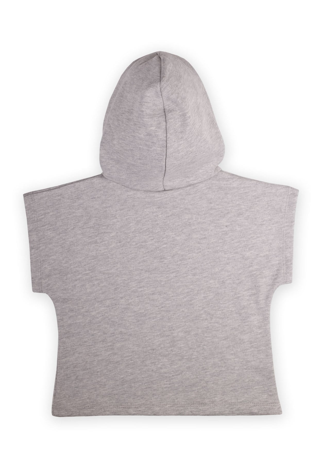 CigitBe Cool Baskılı Kısa Kol Kapşonlu Sweat 2-8 Yaş GRİ MELANJ