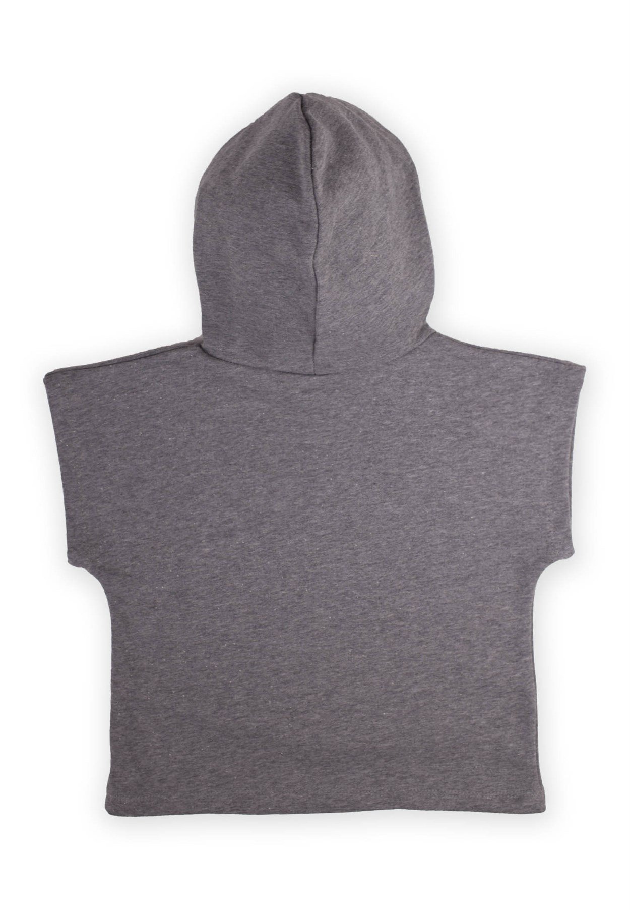 CigitBe Cool Baskılı Kısa Kol Kapşonlu Sweat 2-8 Yaş K GRİ MELANJ