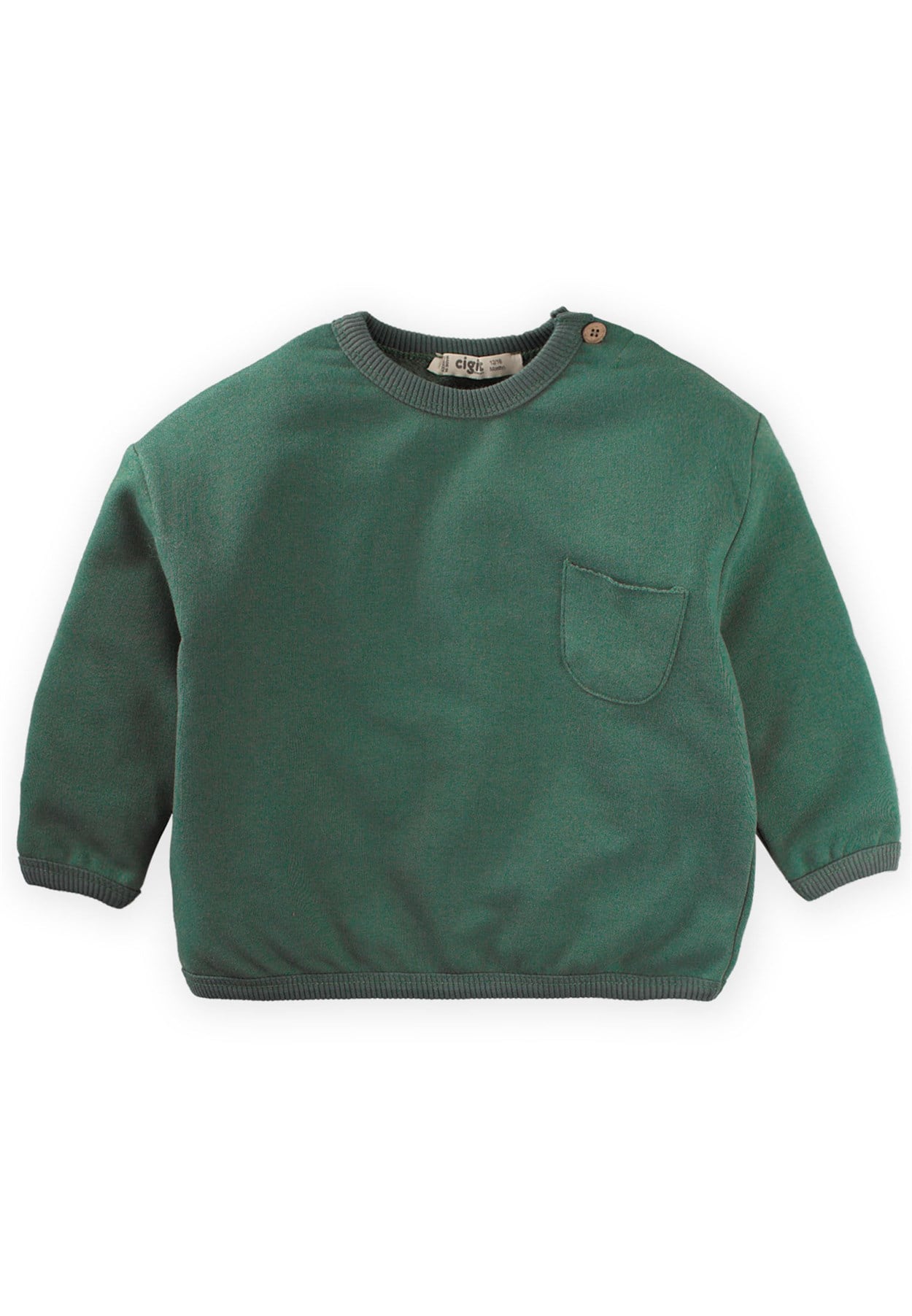 CigitGeniş Kesim Sweat 1-5 Yaş ÇAĞLA YEŞİLİ