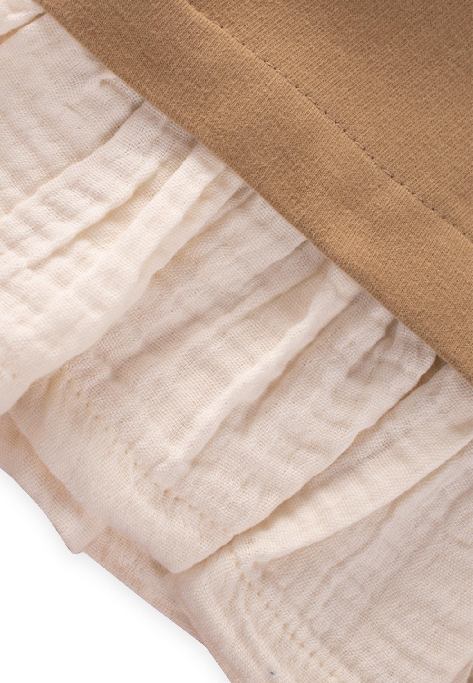 CigitDantel Detaylı Eteği Garnili Sweatshırt 2-8 Yaş K. HARDAL