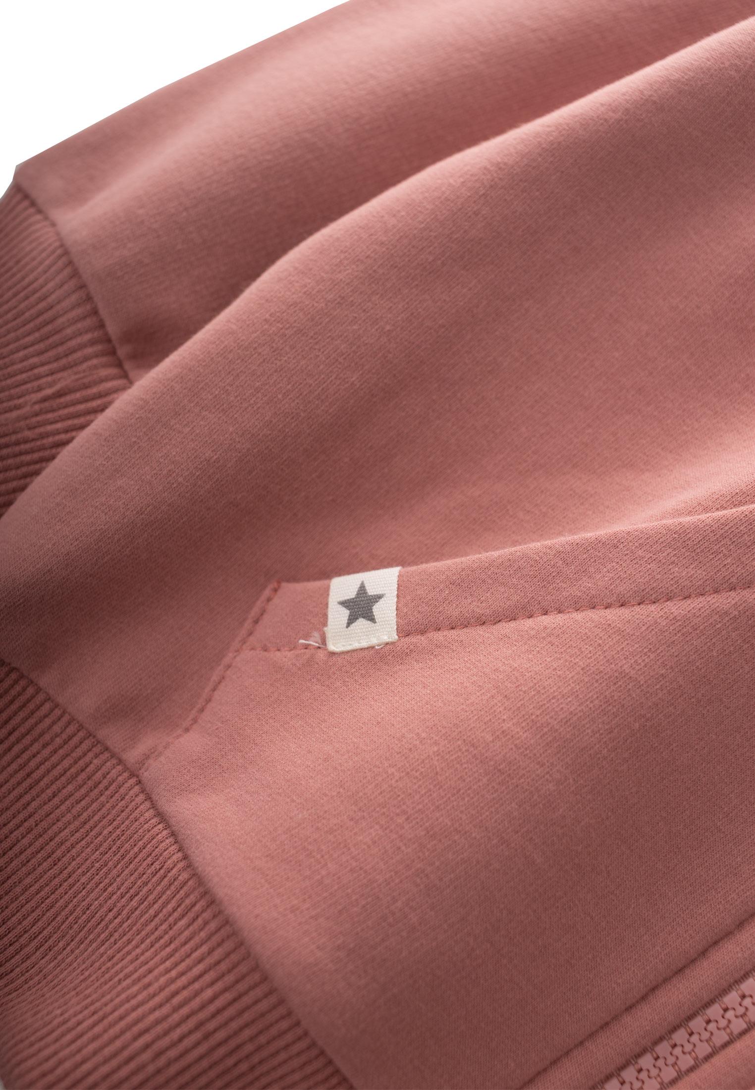 CigitKapşonlu Fermuarlı Hırka 1-10 Yaş GÜL KURUSU