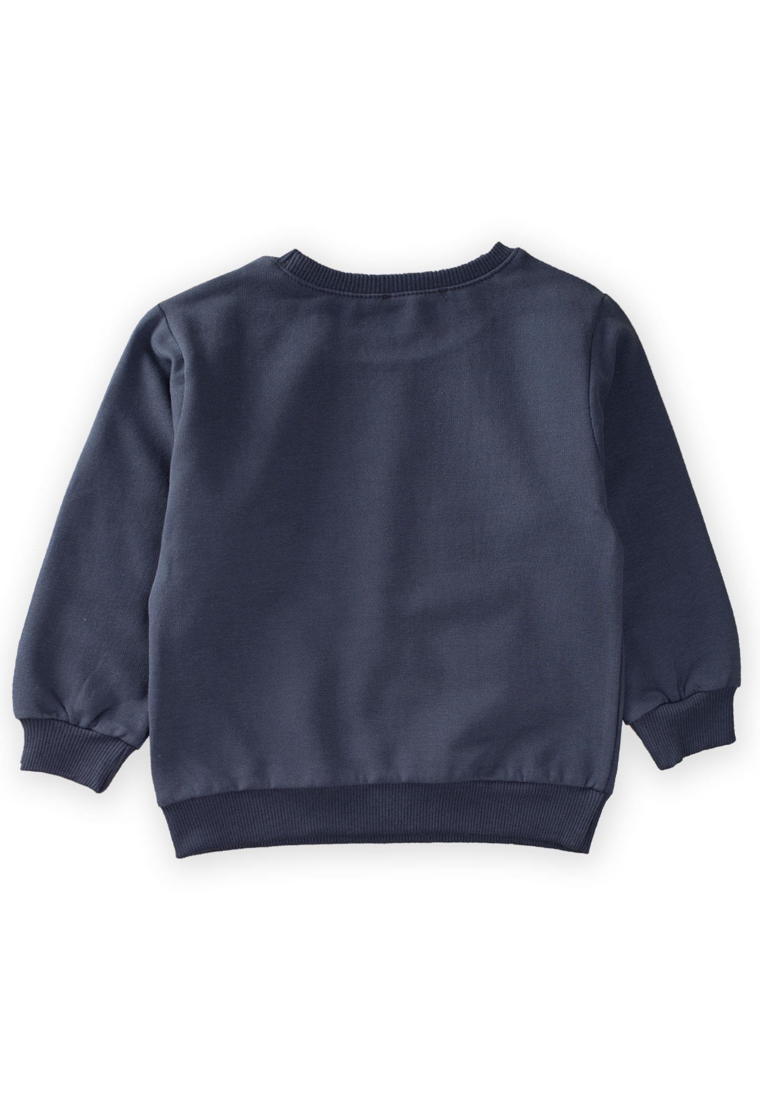 CigitÇiçek Nakışlı Sweatshırt 1-7 Yaş LACİVERT