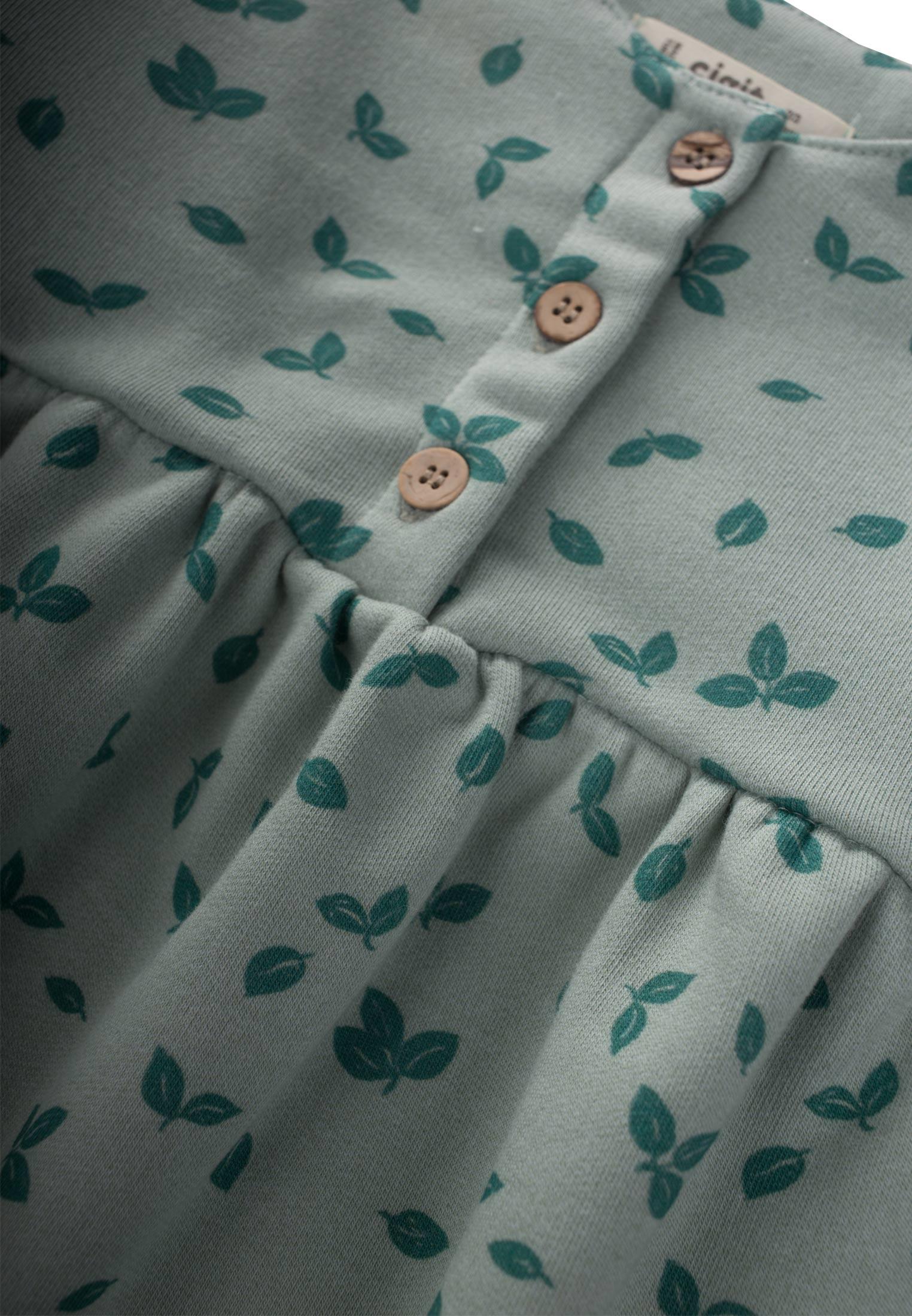 CigitDesenli Elbise 2-8 Yaş MİNT YEŞİLİ