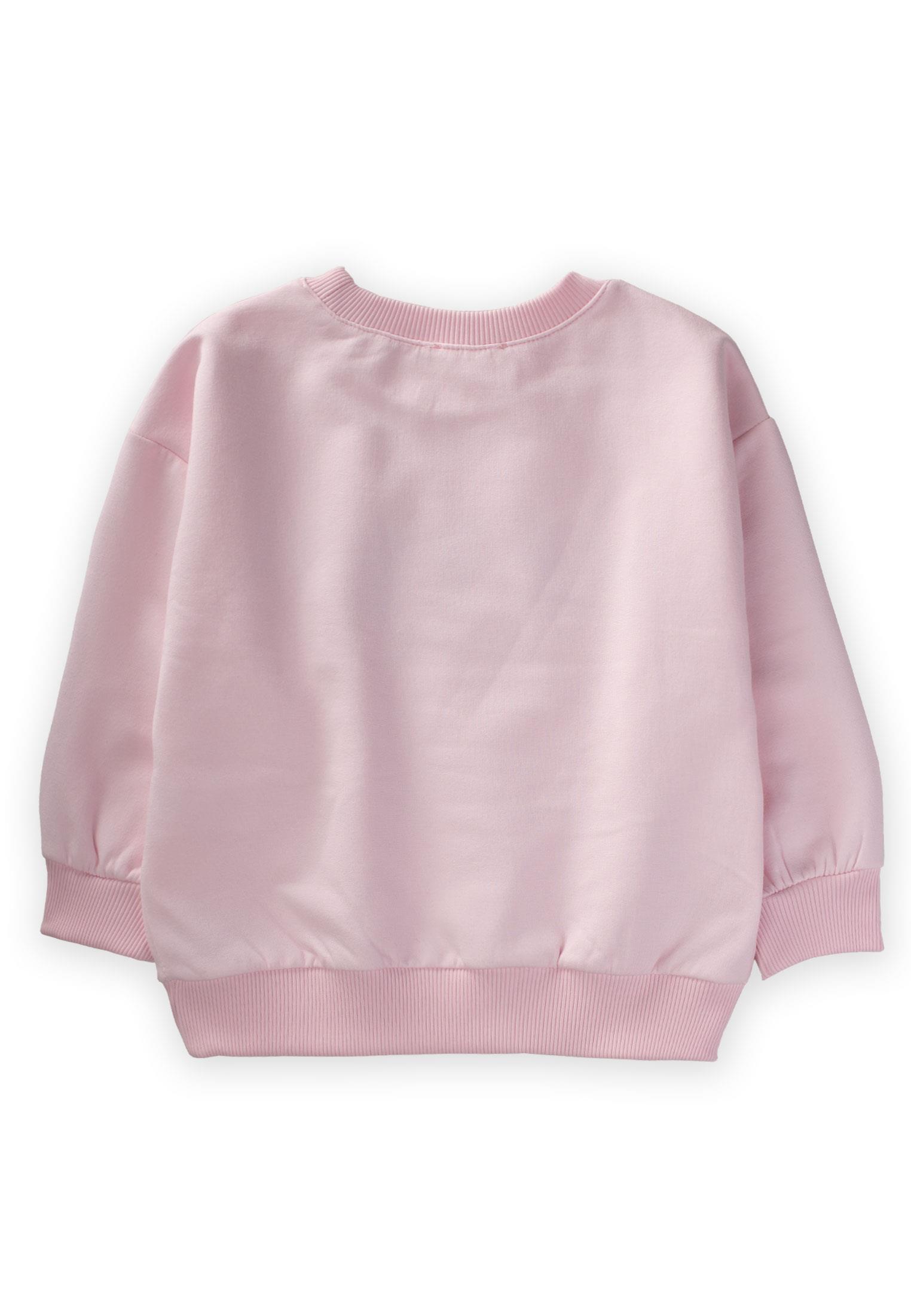 CigitBaskılı Sweatshırt 2-10 Yaş PUDRA PEMBE