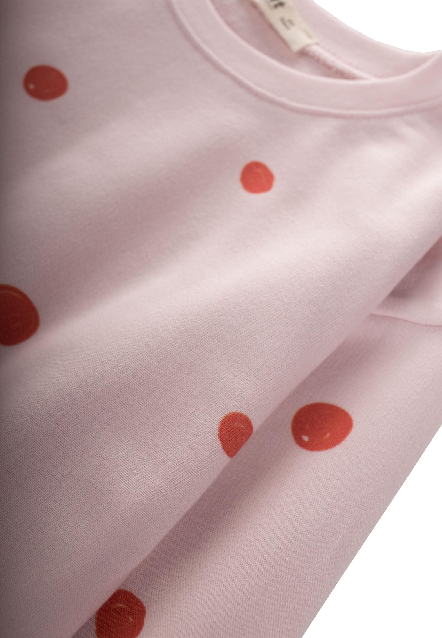 CigitBeli Kolu Lastikli Sweatshırt 2-8Yaş PUDRA