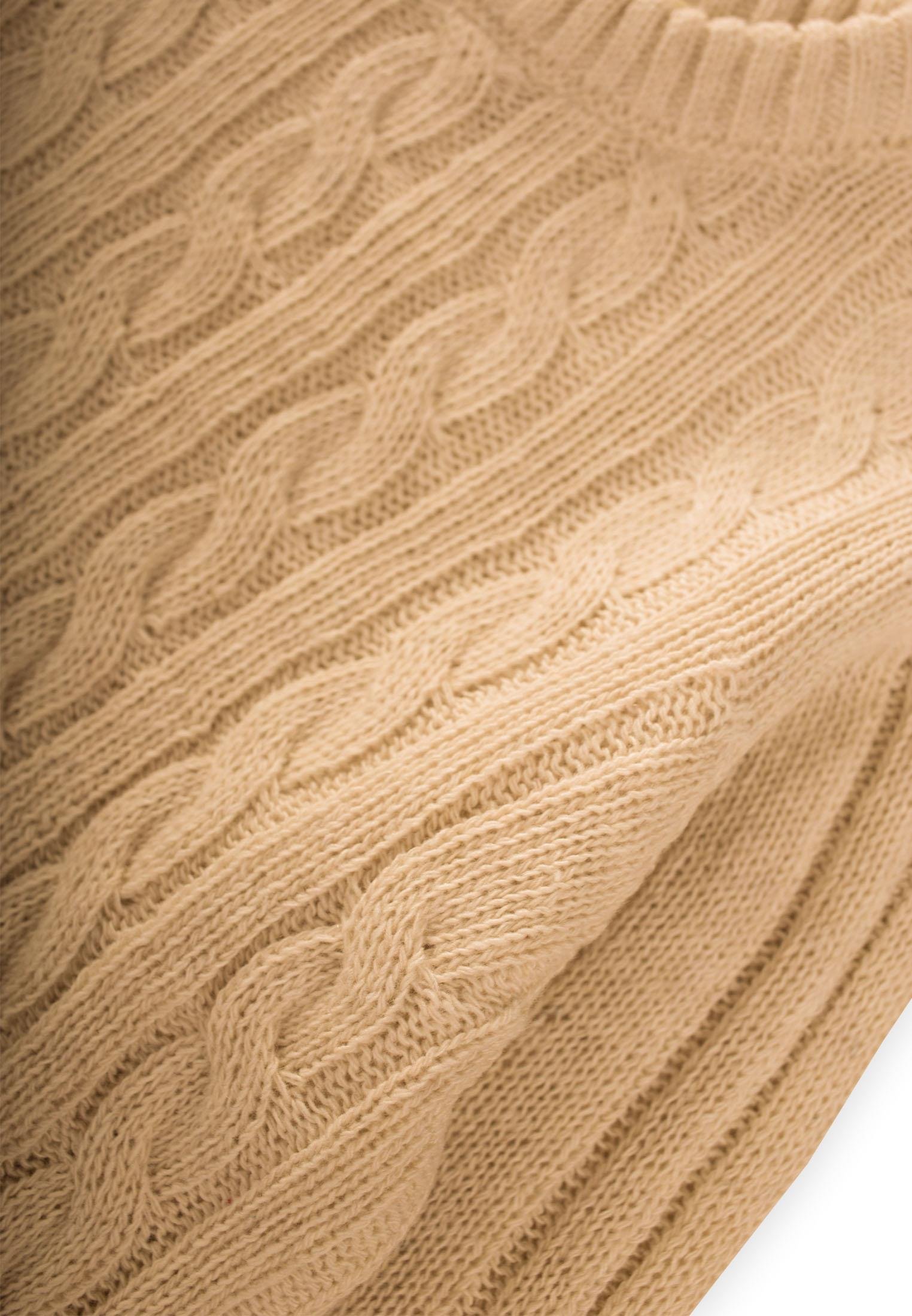 CigitSaç Örgülü Kazak 1-8 Yaş HARDAL SARI