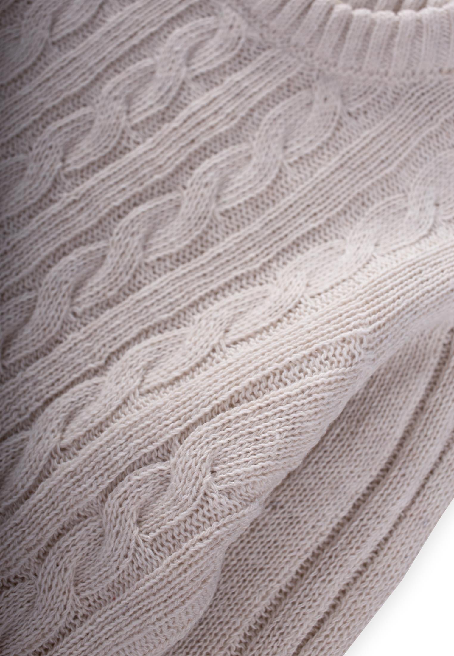 CigitSaç Örgülü Kazak 1-8 Yaş TAŞ