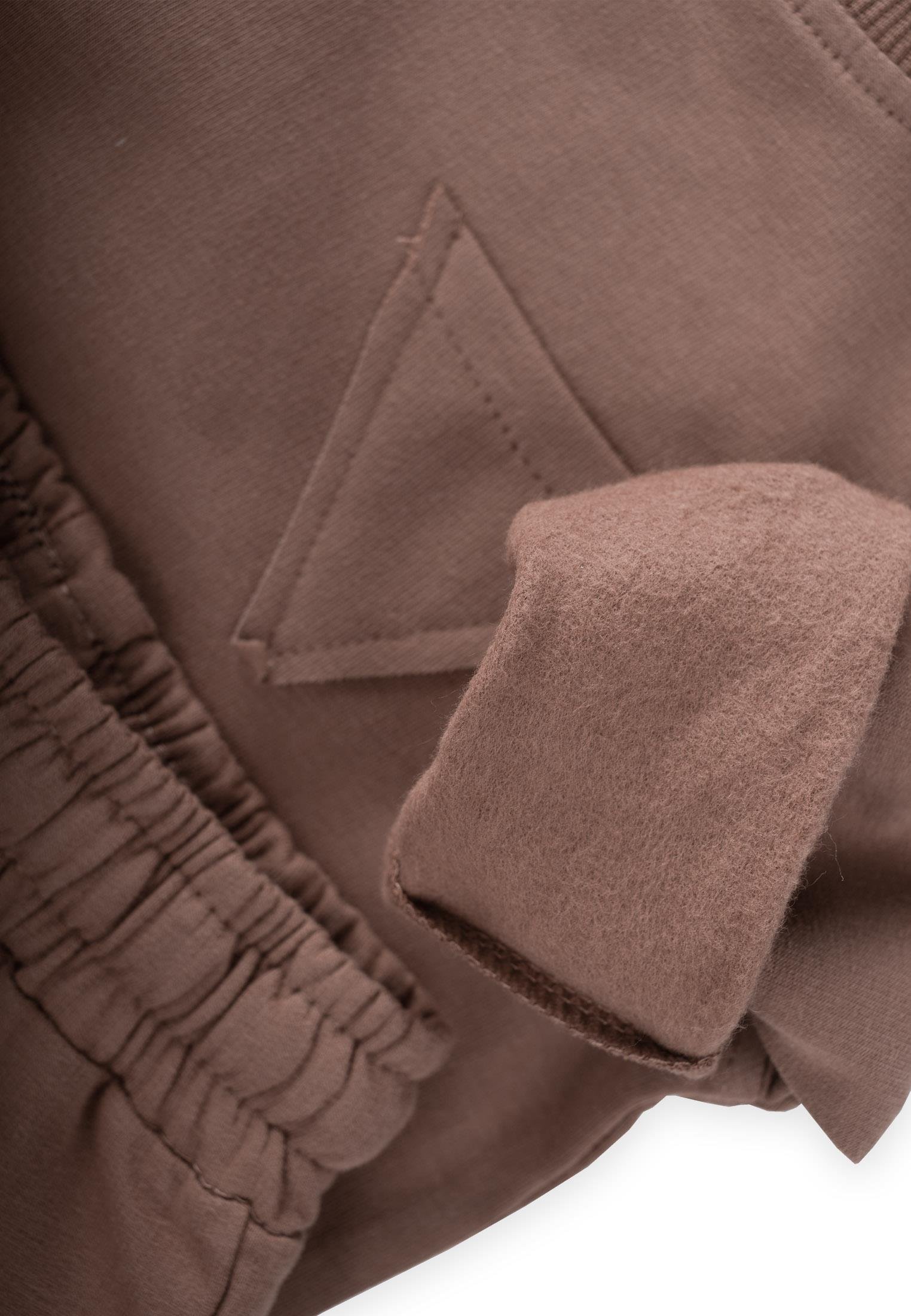 CigitÜçgen Cepli Sweatshırt Takım 1-7 Yaş VİZON