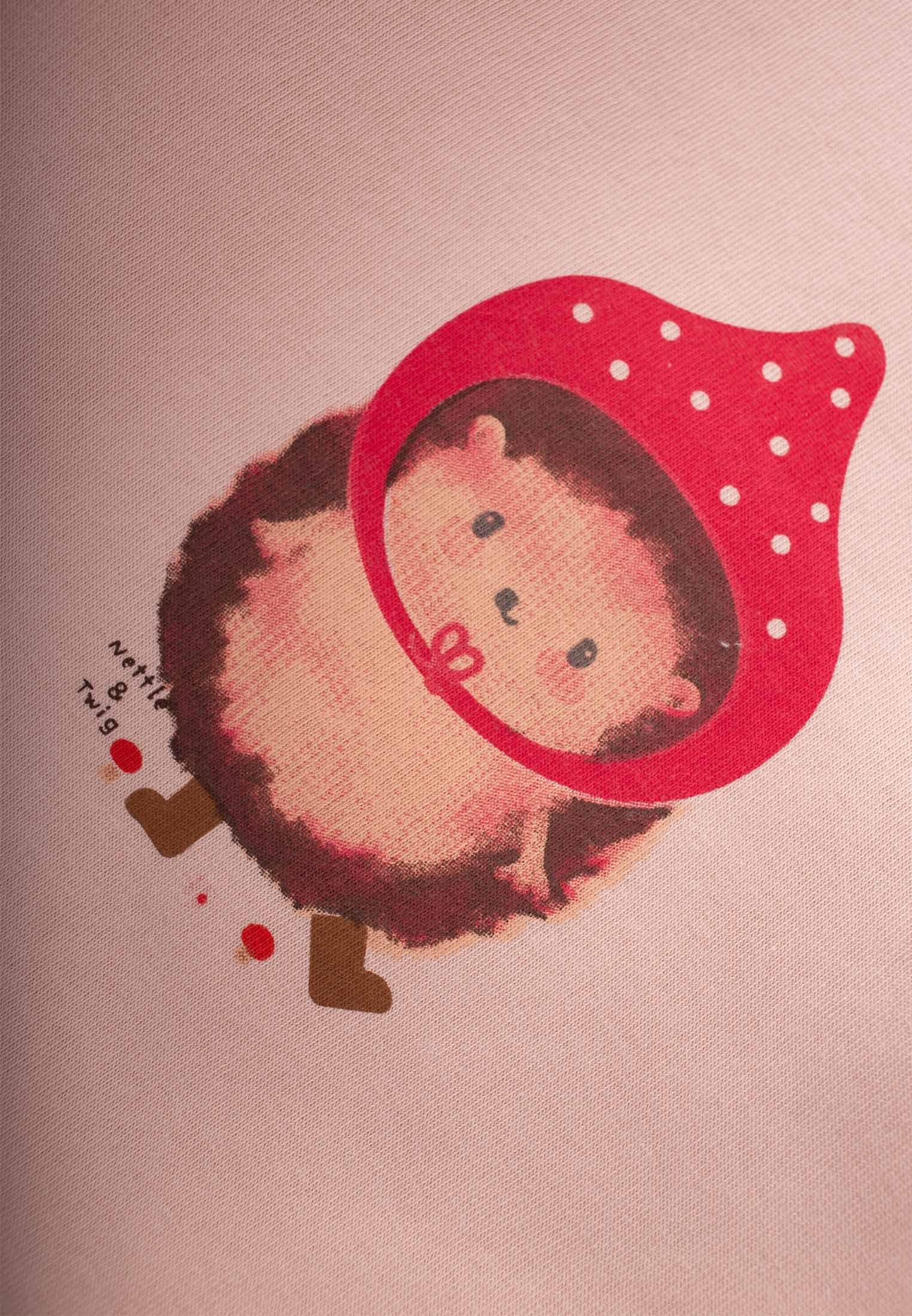 CigitKirpi Baskılı Sweatshırt 1-7 Yaş PUDRA PEMBE