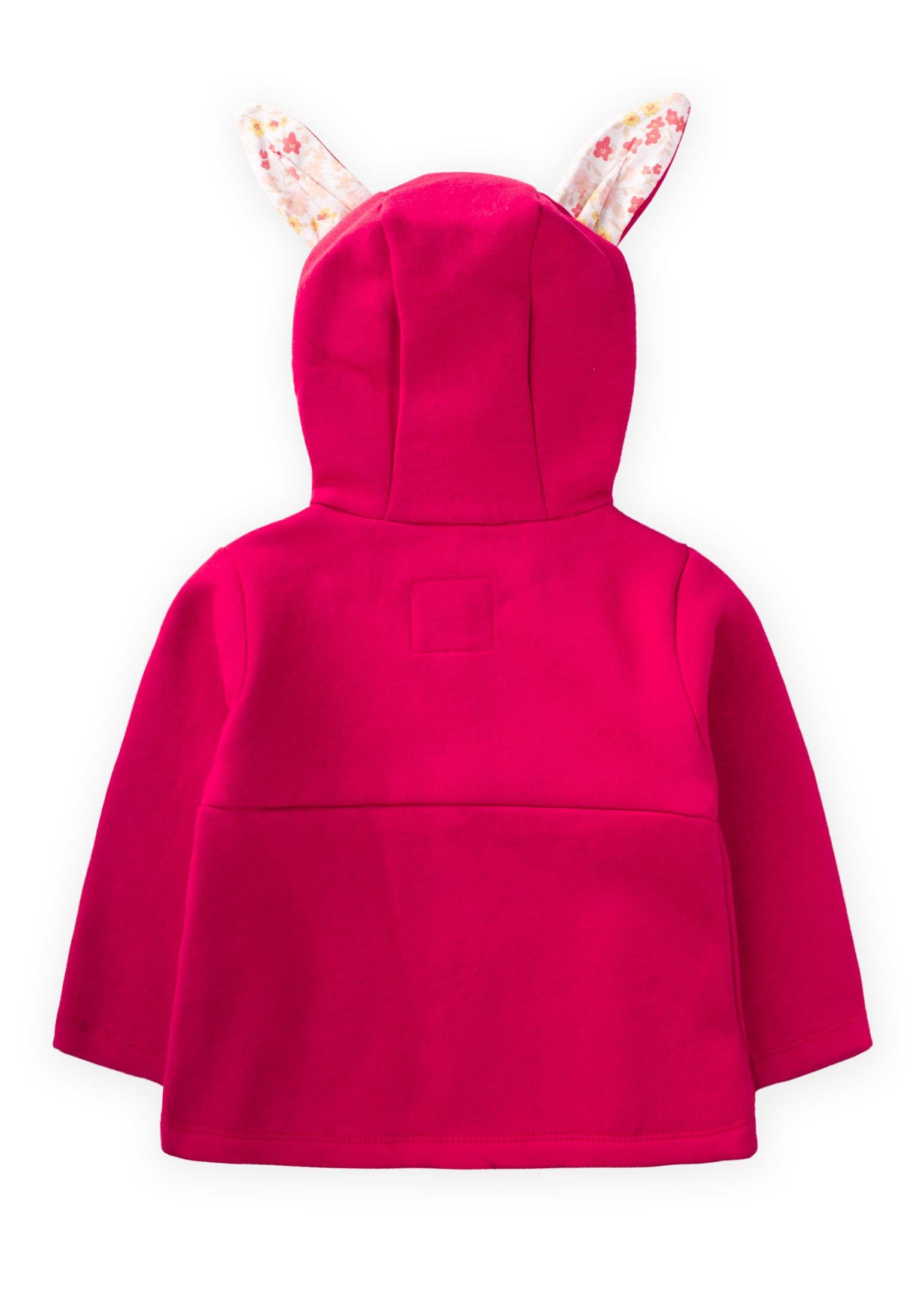 CigitTavşan Kulaklı Kız Hırka 1-5 Yaş FUŞYA