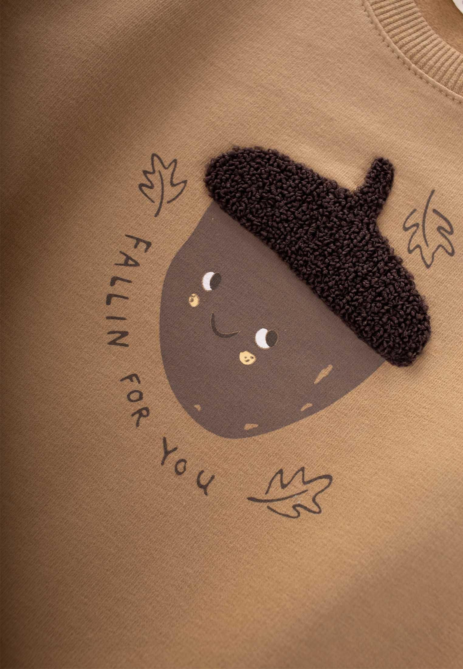 CigitFallın For You Baskılı Sweatshırt Takım 1-5 Yaş K. HARDAL