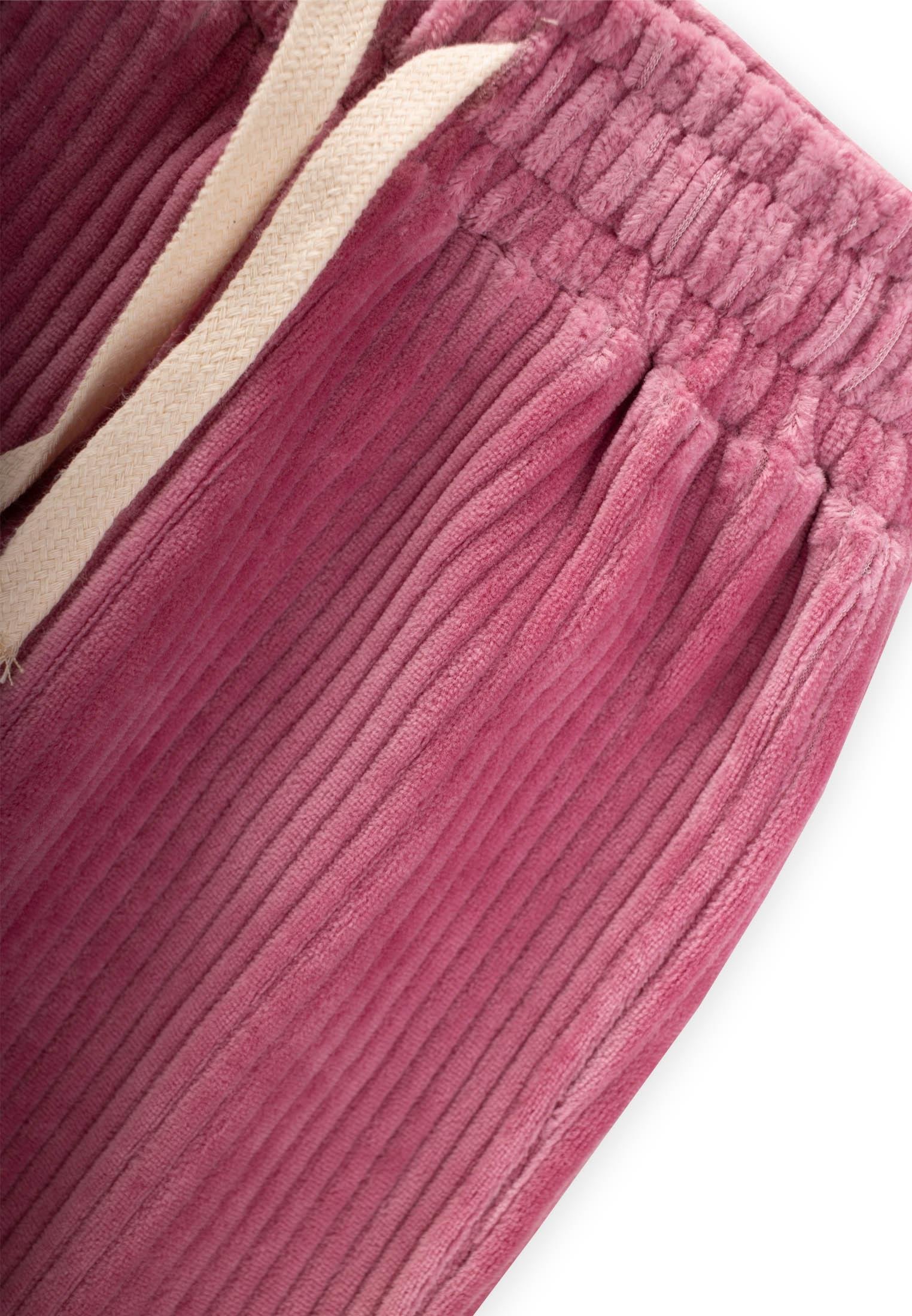 CigitFitilli Kadife Jogger Pantolon 1-10 Yaş FUŞYA