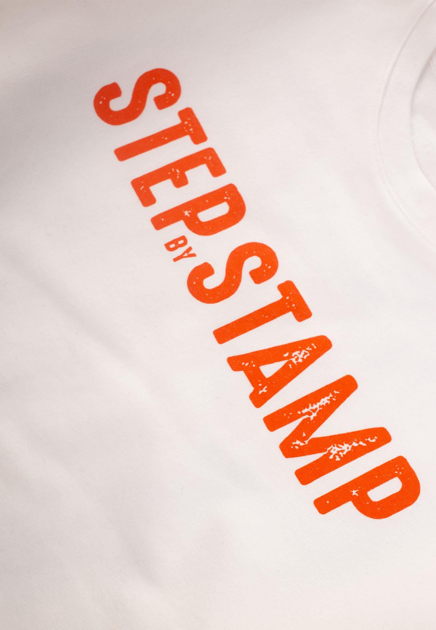 CigitStep By Stamp Baskılı Sweatshırt 9-14 Yaş KIRIK BEYAZ