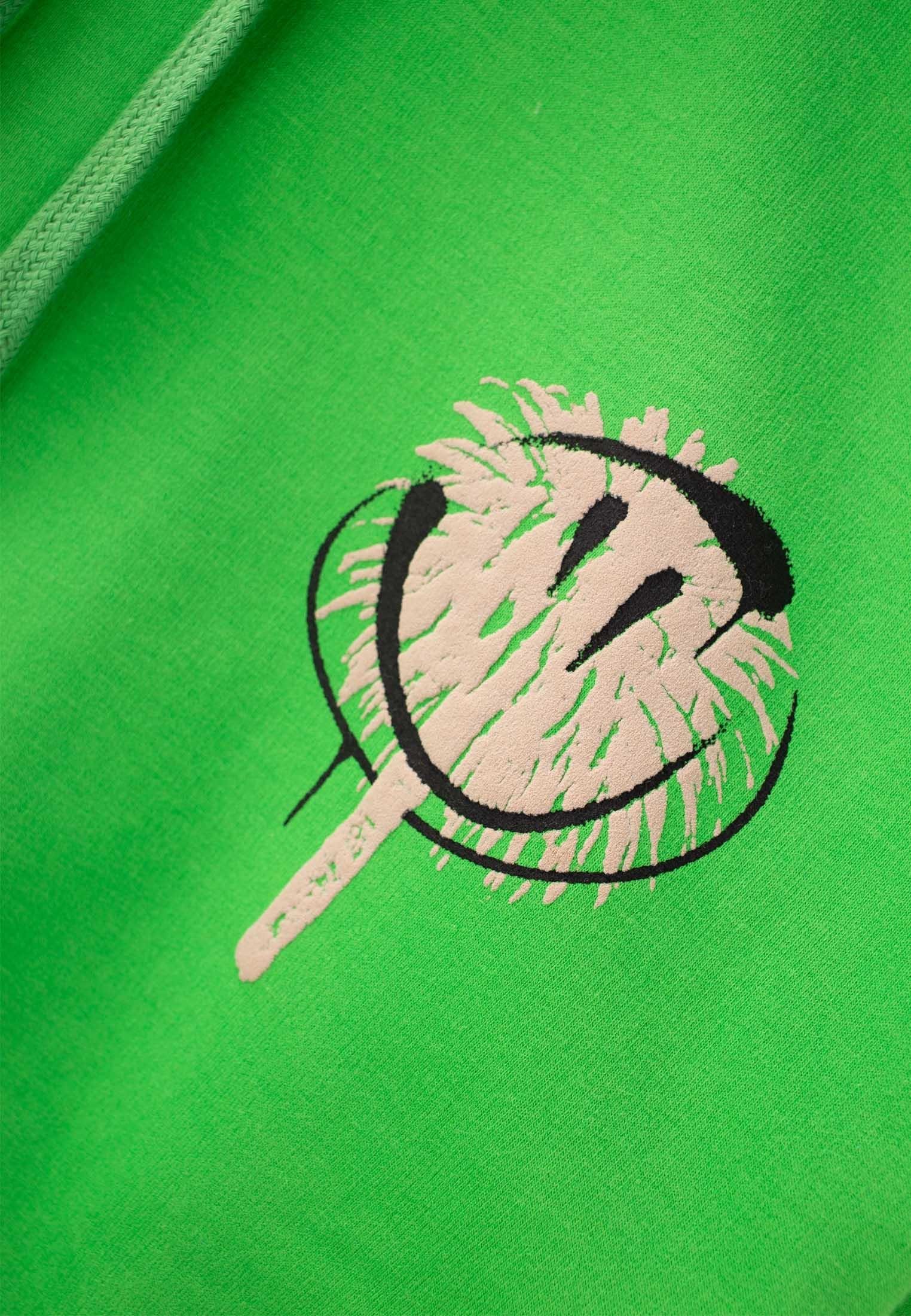 CigitFace Palm Baskılı Kapşonlu Sweatshırt 9-14 Yaş YEŞİL