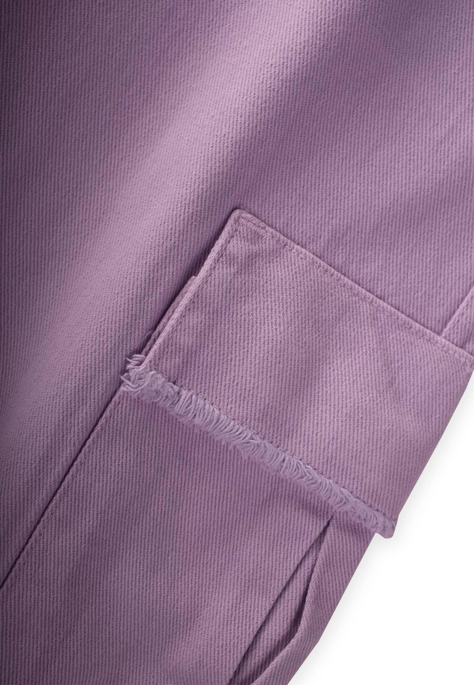 CigitParçalı Yan Cepli Pantolon 9-14 Yaş LİLA