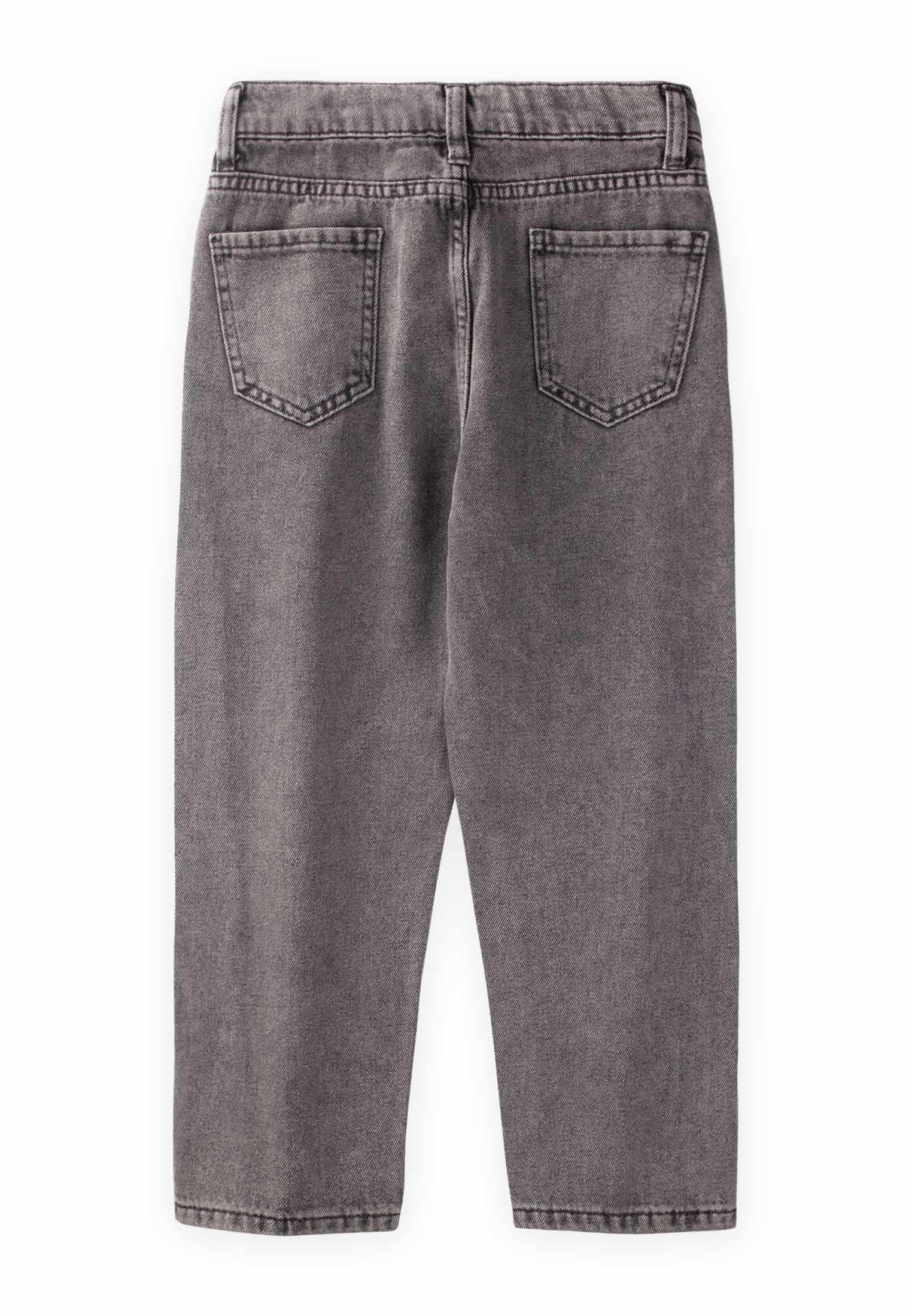 CigitYırtmaç Detaylı Jeans 8-14 Yaş FÜME