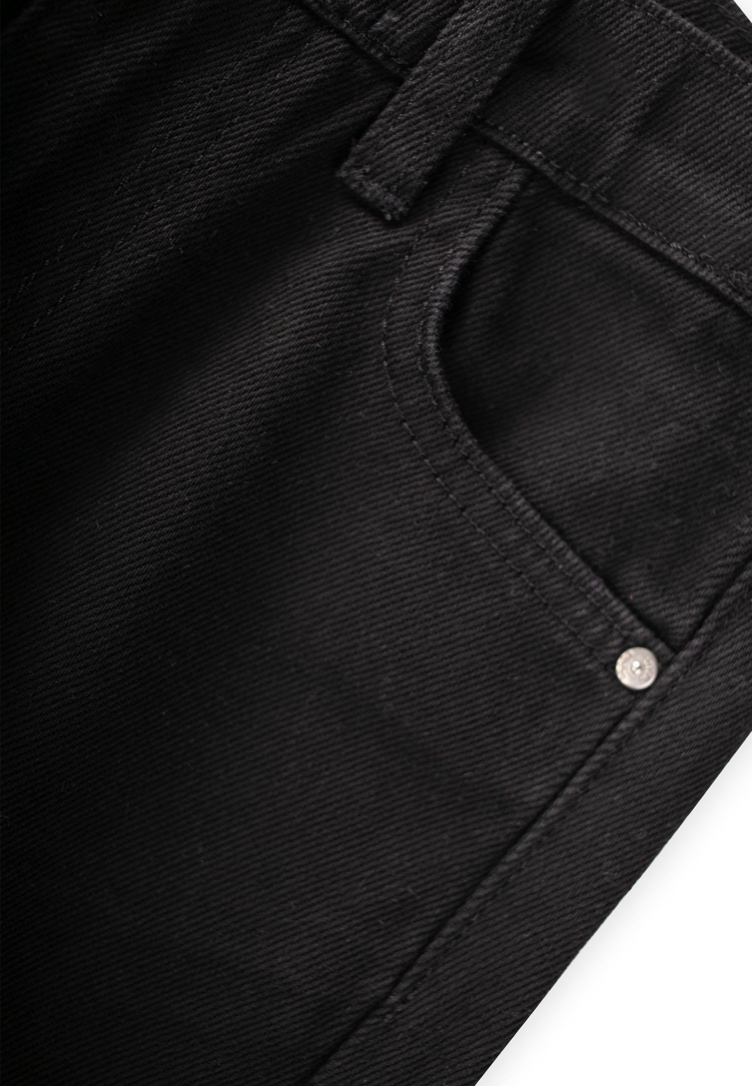 CigitYırtmaç Detaylı Jeans 8-14 Yaş SİYAH