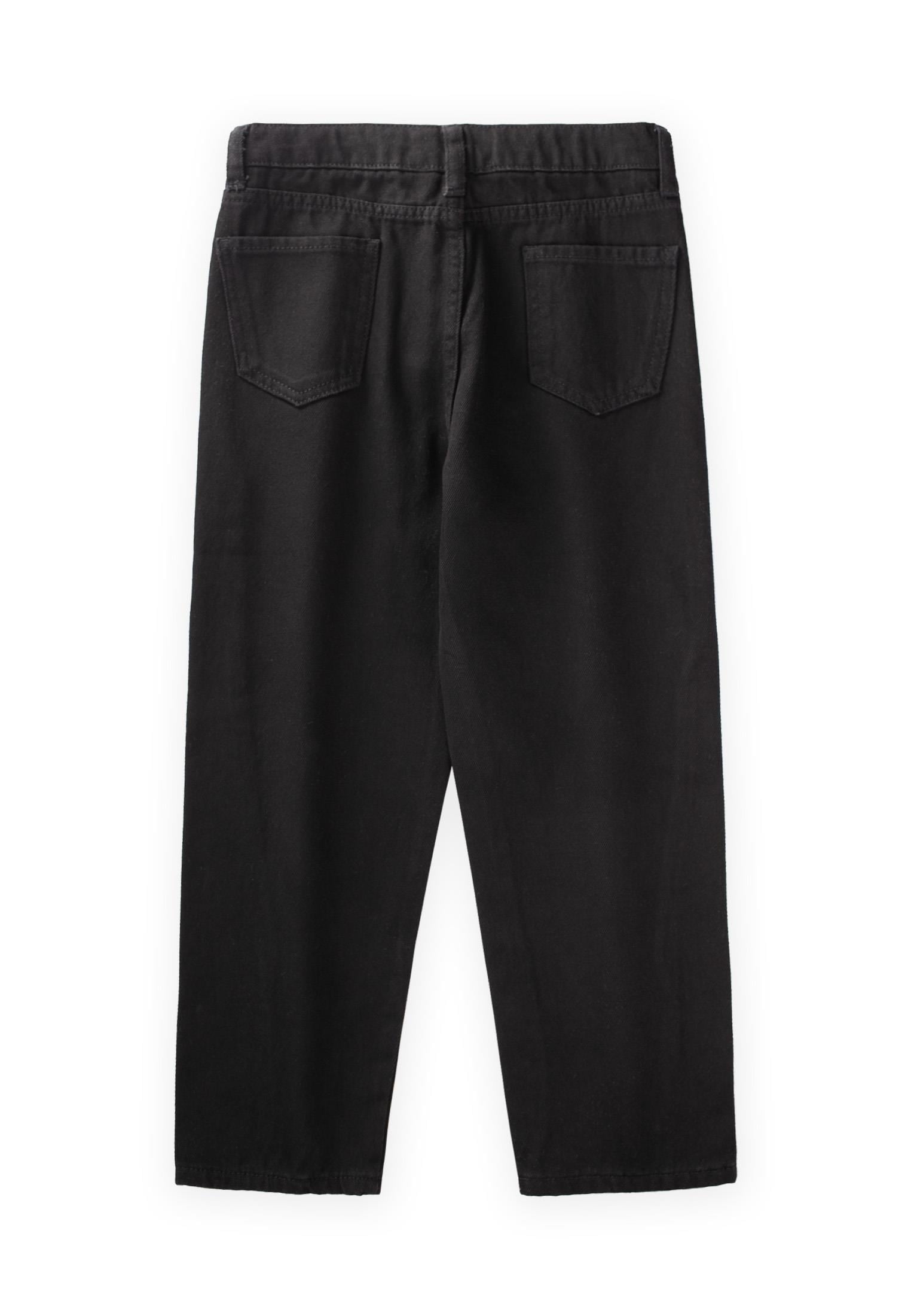 CigitYırtmaç Detaylı Jeans 8-14 Yaş SİYAH