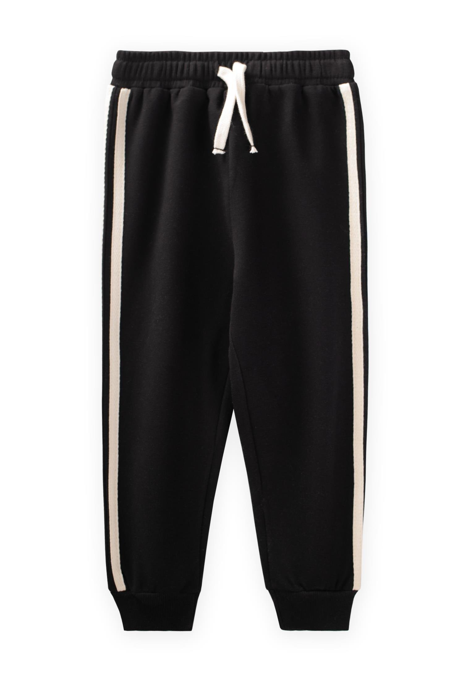 CigitŞerit Detaylı Eşofman 2-10 Yaş SİYAH