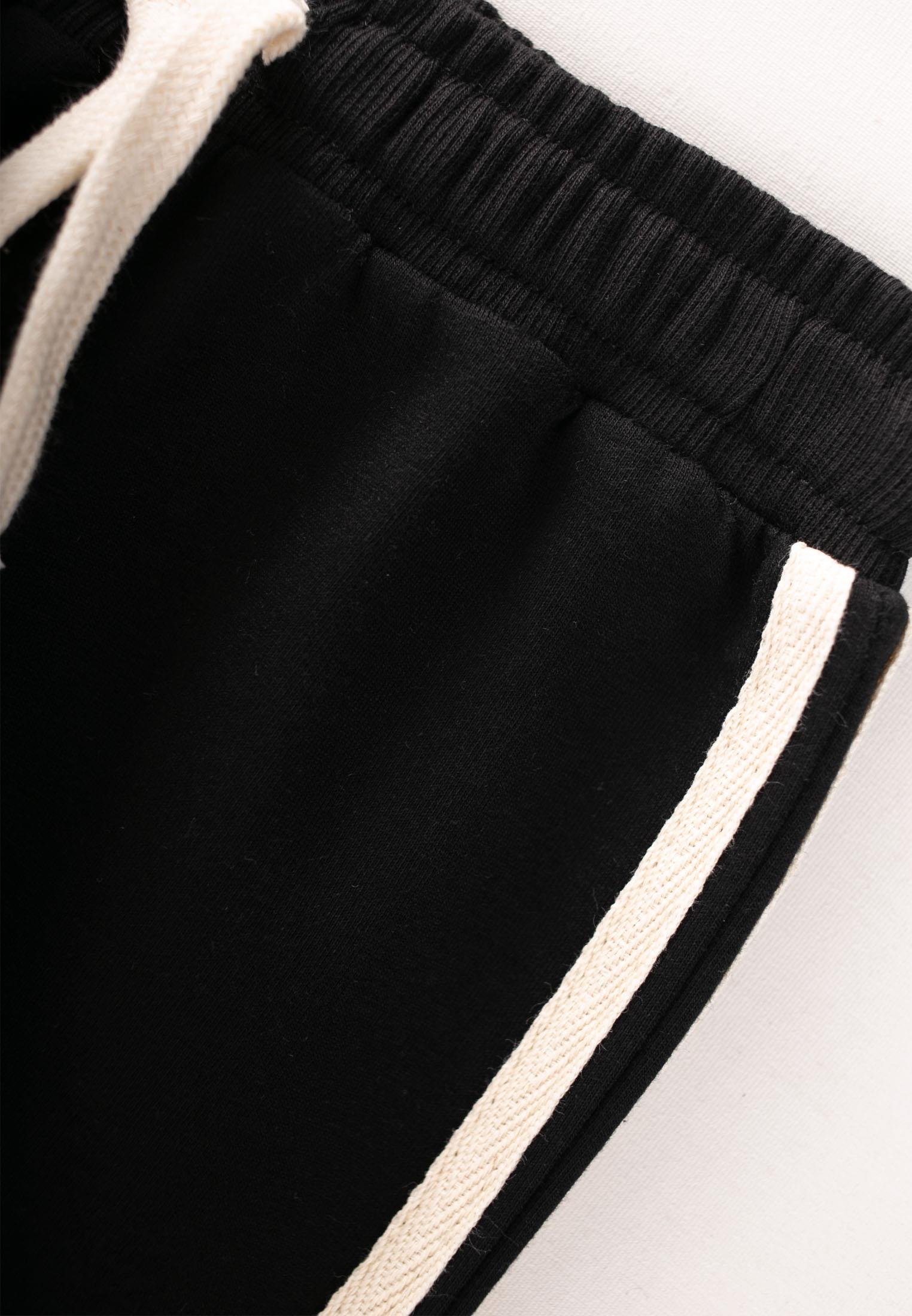 CigitŞerit Detaylı Eşofman 2-10 Yaş SİYAH