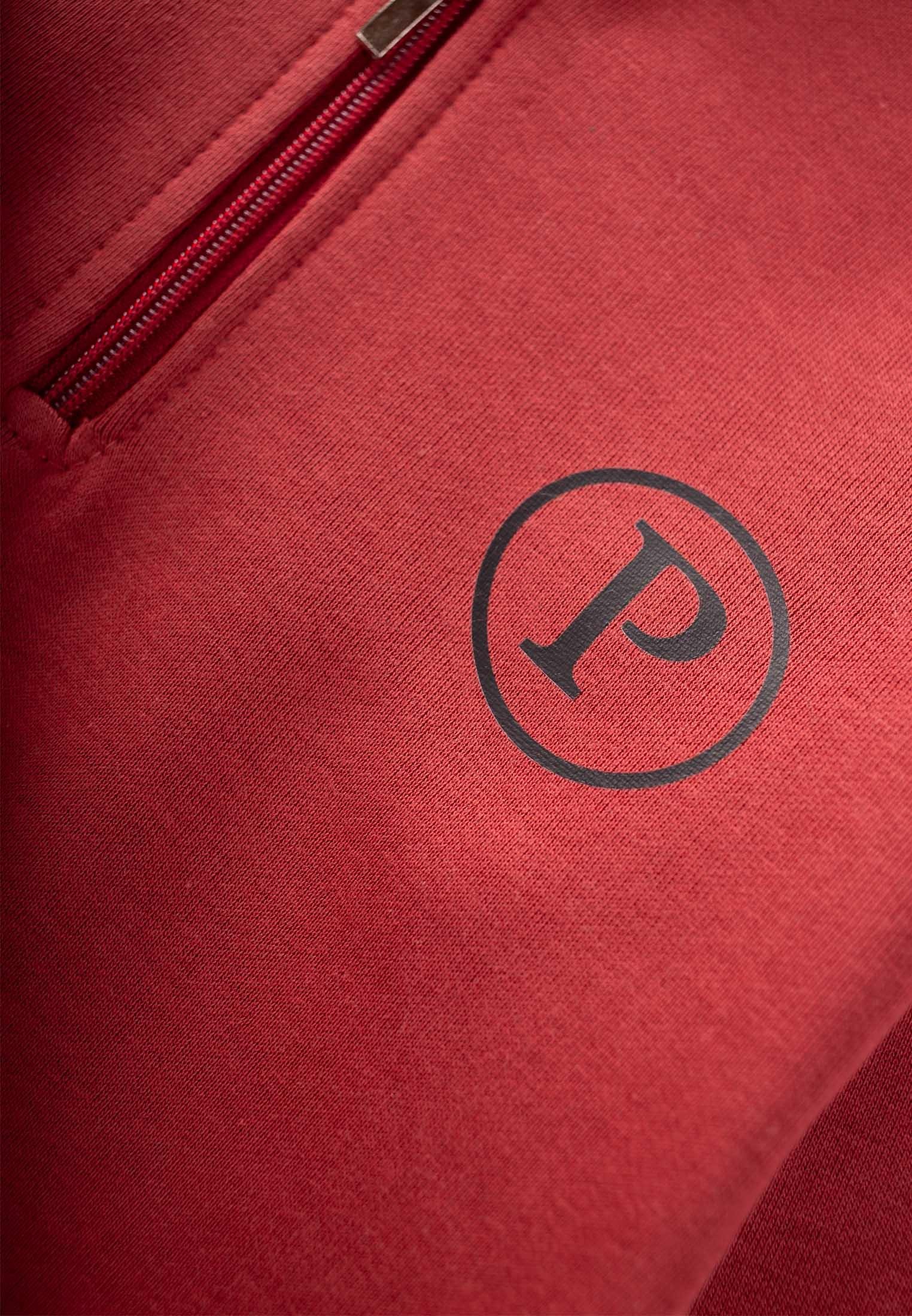 CigitFermuarlı Baskılı Sweatshırt Takım 3-10 Yaş BORDO