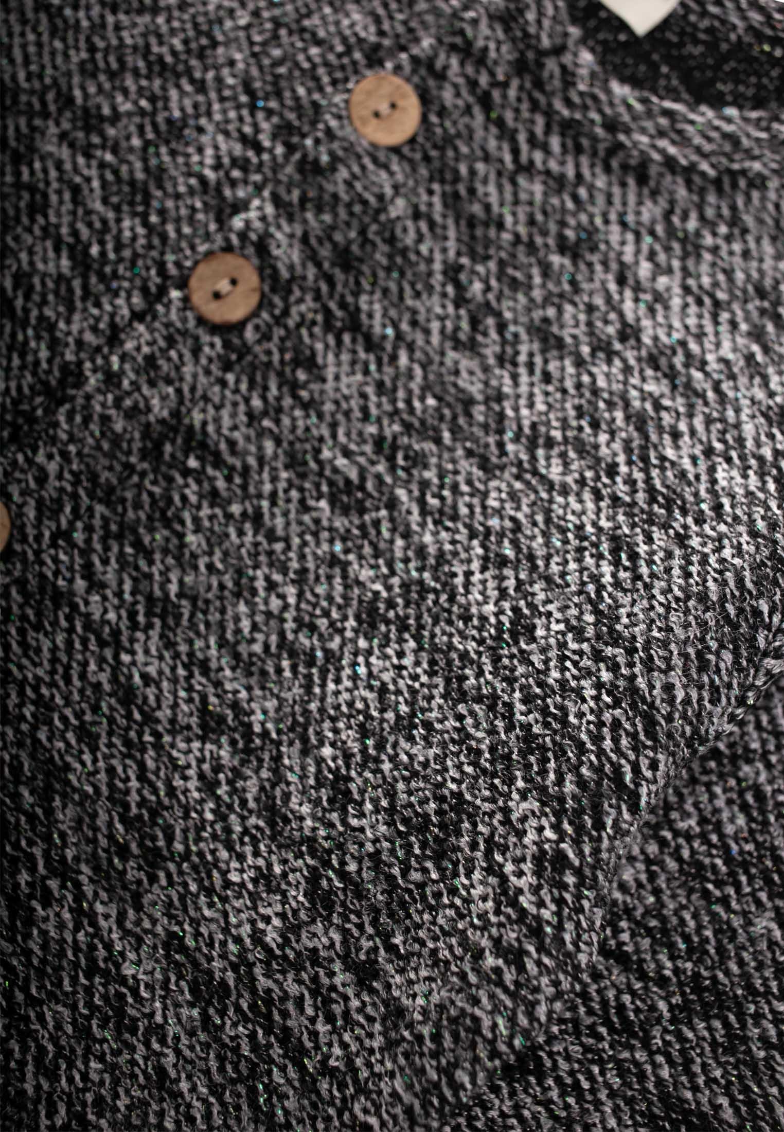 CigitKırçıllı Kız Hırka 3-8 Yaş ANTRASİT MELANJ