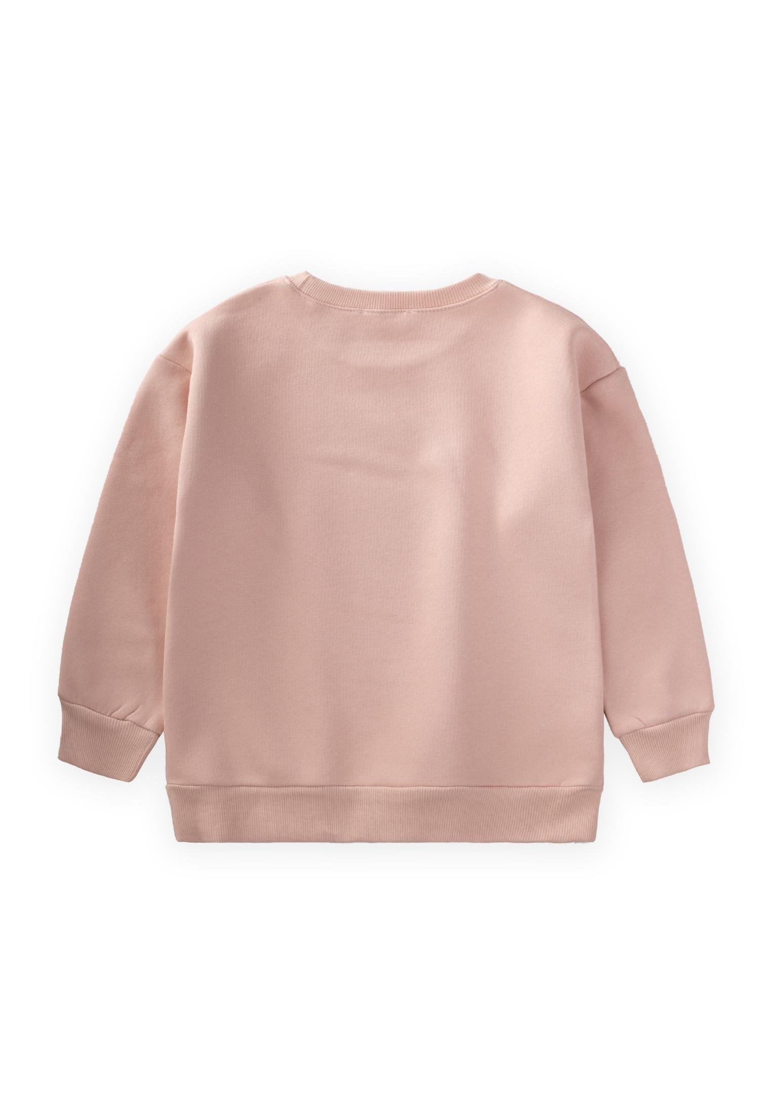 CigitVarak Baskılı Kız Sweatshıt 3-10 Yaş PUDRA PEMBE